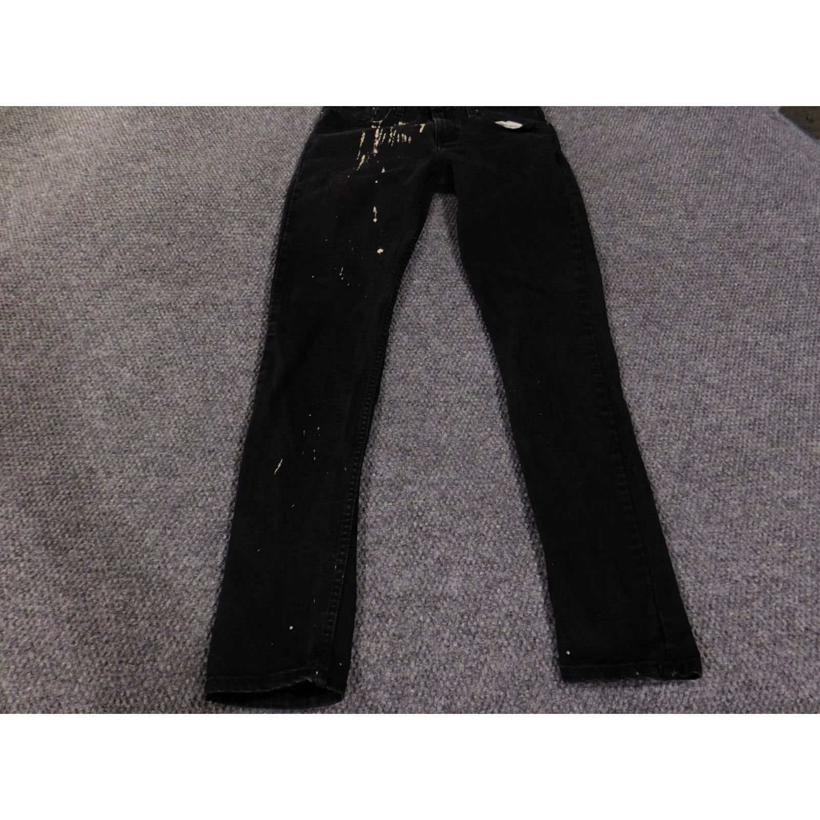 Levi's Levis 512 Jeans Mens 32x34 Black Slim Tapered Waterless Paint Splatter Jeans Pants Size US 32 / EU 48 - 2 Thumbnail