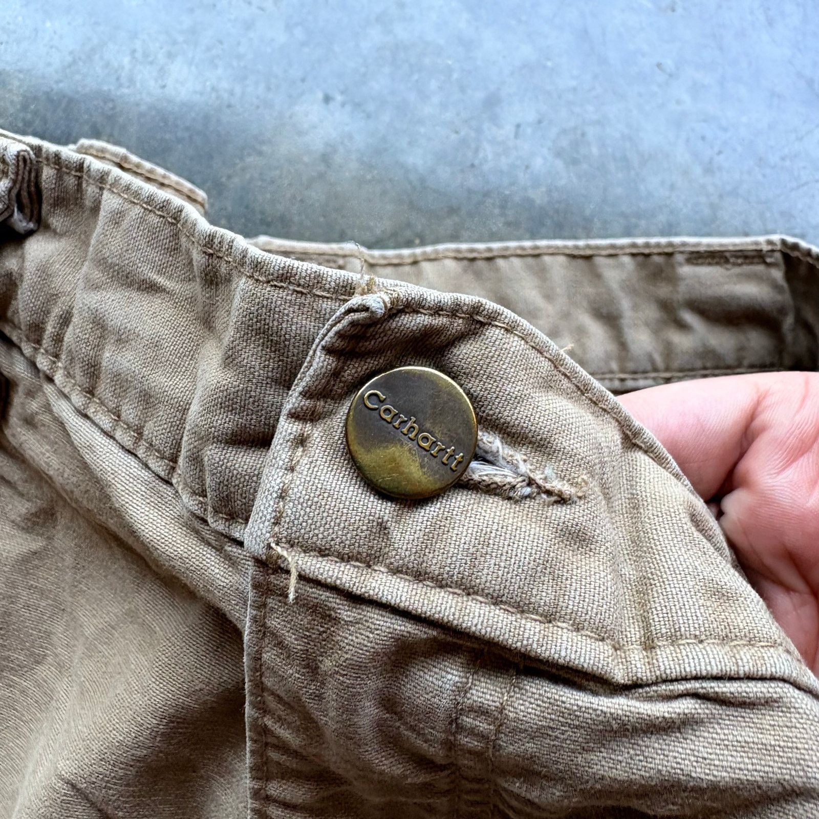 Carhartt Vintage Distressed Y2K Carhartt Work Shorts Size US 34 / EU 50 - 4 Thumbnail