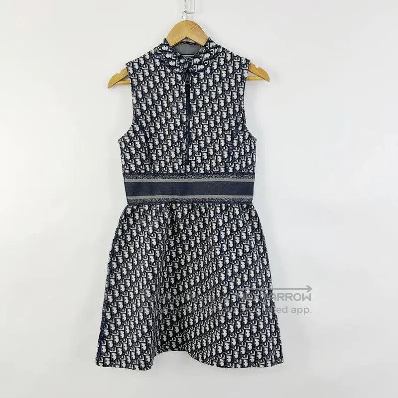 Dior Dior Summer Multi-Color Denim Logo Dress . Size S / US 4 / IT 40 - 1 Thumbnail