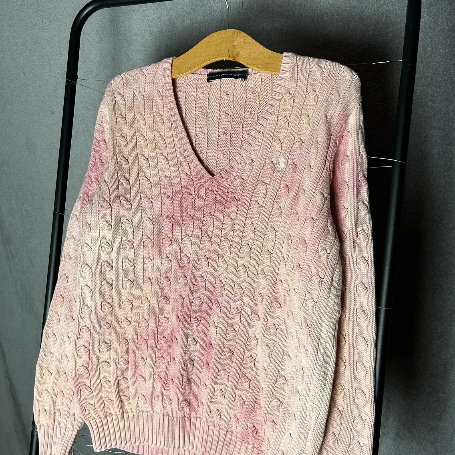 Designer × Polo Ralph Lauren × Ralph Lauren Polo Ralph Lauren v-neck knitwear tie die mini logo pony Size XL / US 12-14 / IT 48-50 - 3 Thumbnail
