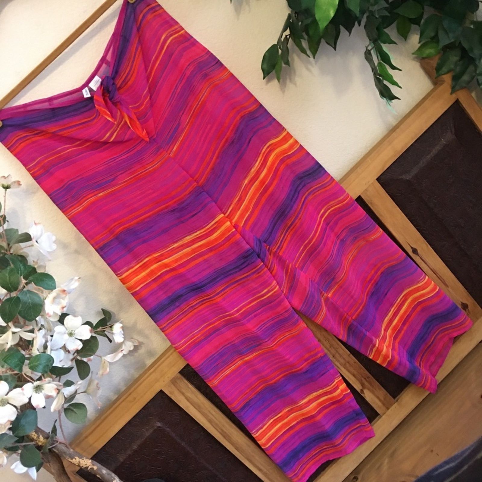Other Kathy Ireland colorful summer swim sarong pants Size 32" / US 10 / IT 46 - 1 Thumbnail