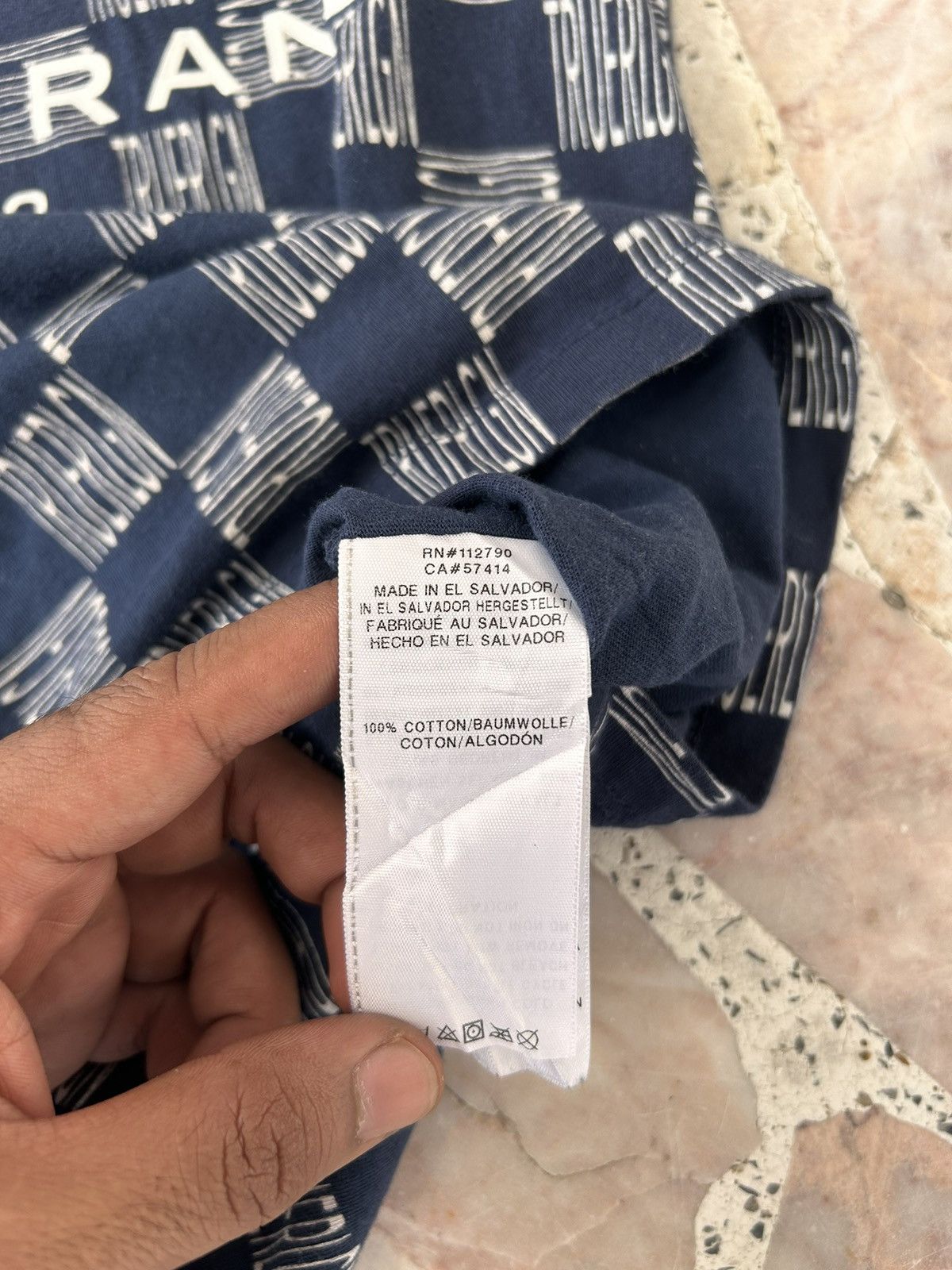 True Religion True religion monograms blue tee fronthit Size US M / EU 48-50 / 2 - 7 Thumbnail