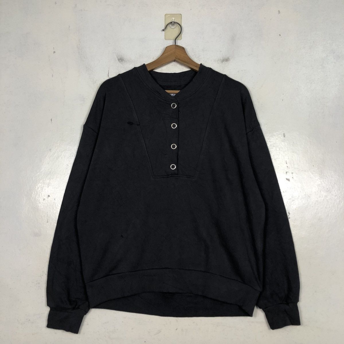 Vintage 📌Vintage Anorak Sweatshirt Snap Button Lee Size US M / EU 48-50 / 2 - 3 Thumbnail