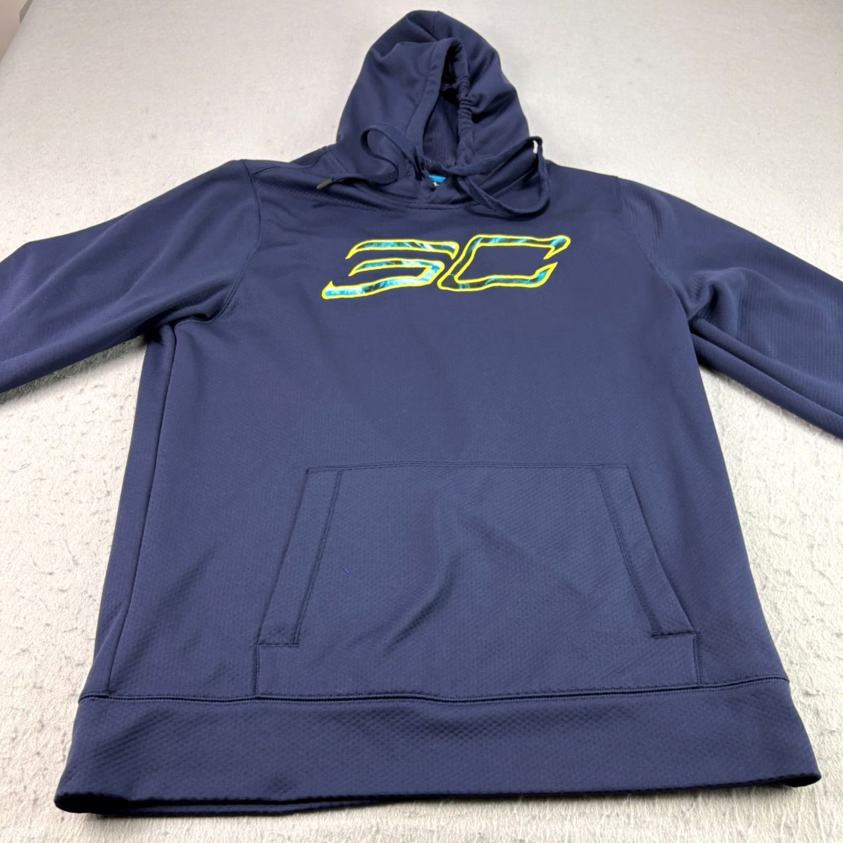 Under Armour Under Armour Steph Curry Hoodie Mens XL Blue Slim Pullover Basketball Shirt Size US XL / EU 56 / 4 - 3 Thumbnail