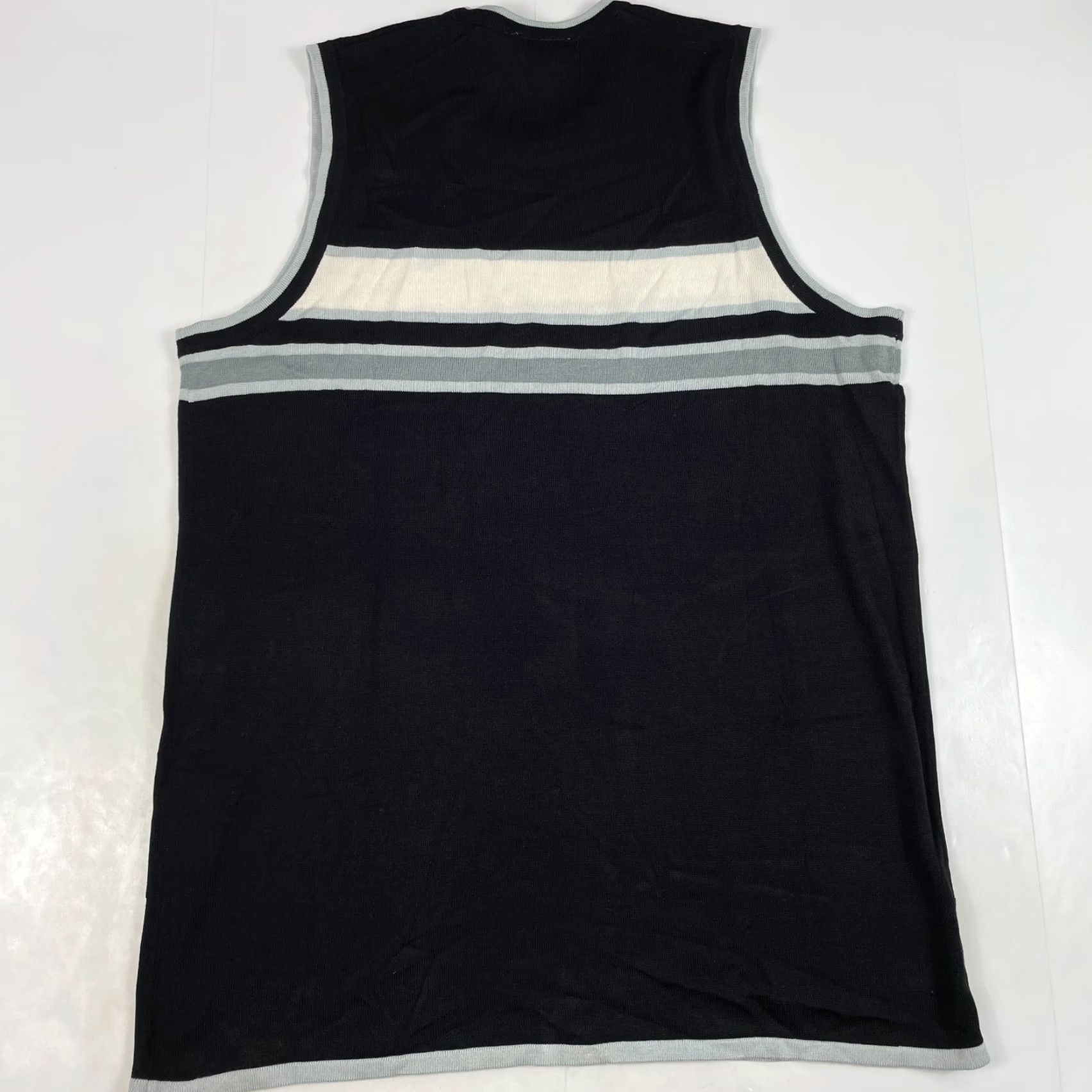 Lacoste VINTAGE Lacoste Sweater Vest Mens XL Black Golf Sleeveless Croc Knit Shirt Size US XL / EU 56 / 4 - 7 Thumbnail