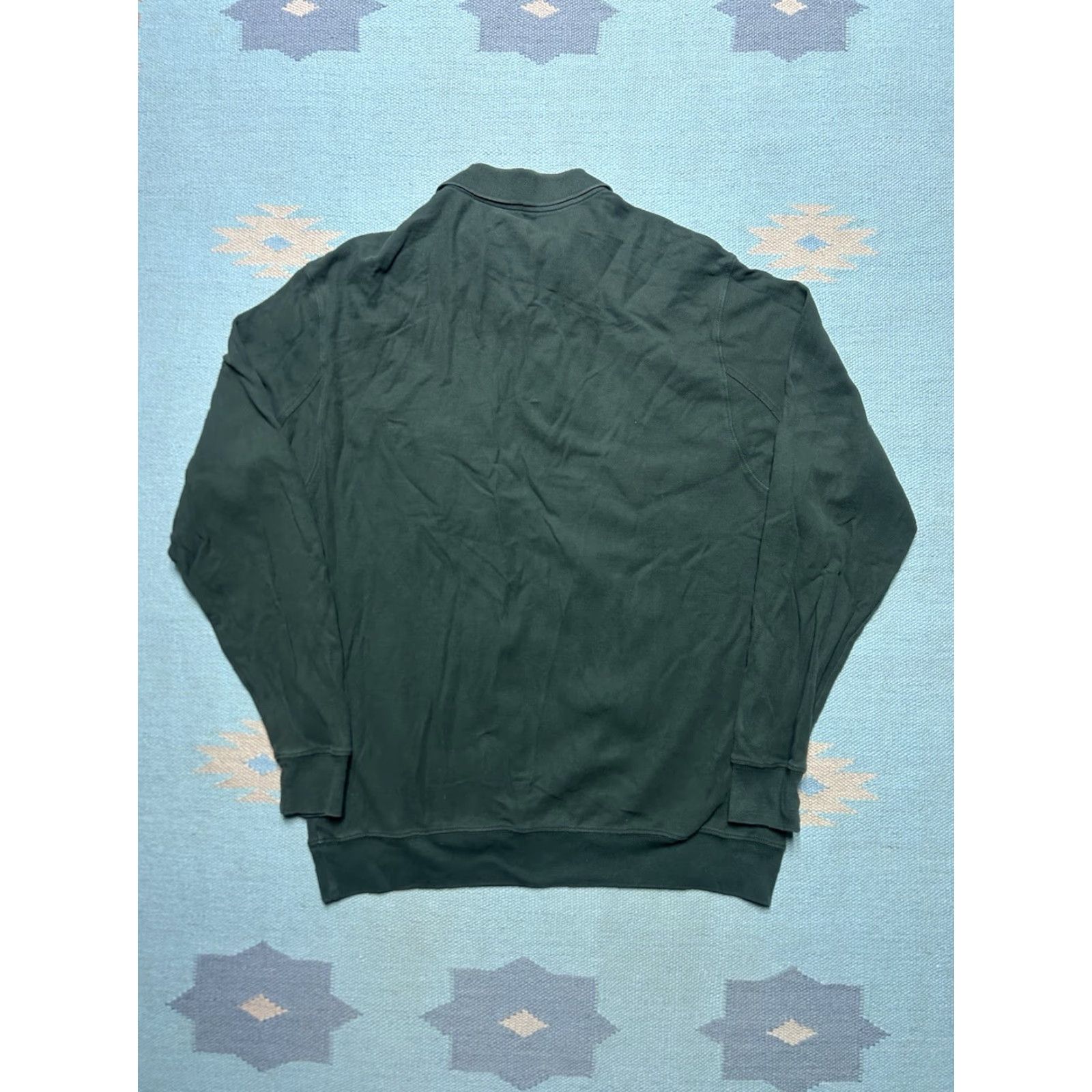 CO Duluth Trading Co Long Sleeve Polo Shirt Cotton Heavy One Pocket Green Medium Mens Polo Shirt Size US M / EU 48-50 / 2 - 5 Thumbnail