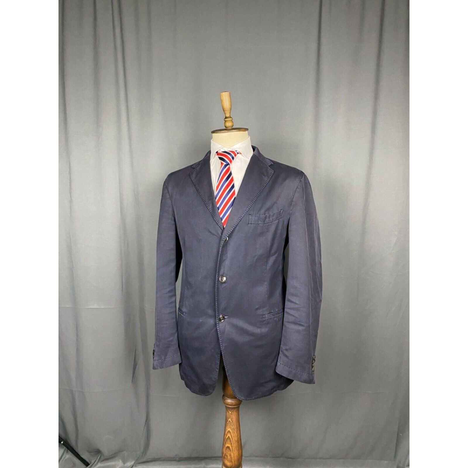 Boglioli Boglioli GRANT Garment Dye Men's Blue Sportcoat Blazer Jacke Size 54R - 4 Thumbnail