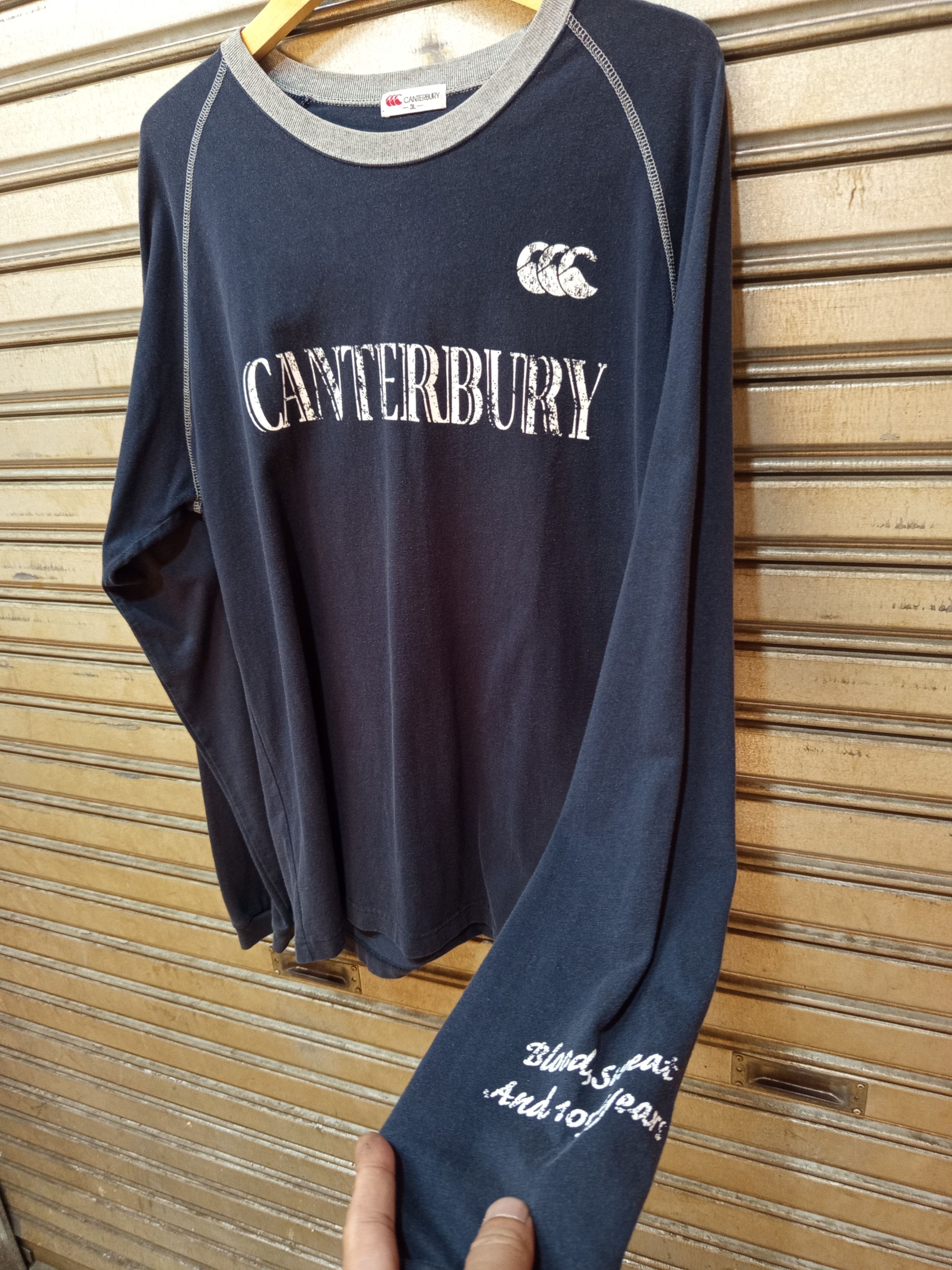 Canterbury of New Zealand Canterbury Raglan Long Sleeve Tee Big Logo Spellout Size US XL / EU 56 / 4 - 2 Thumbnail