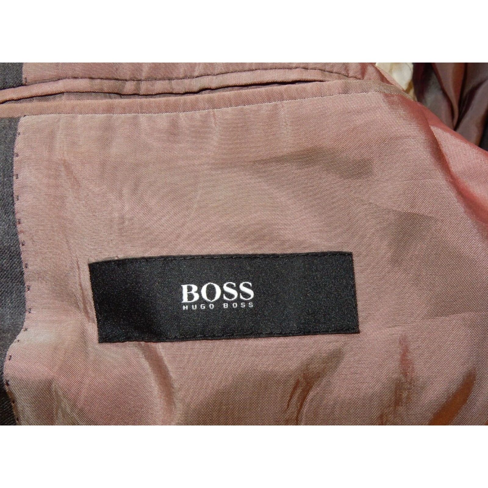 Hugo Boss VINTAGE HUGO BOSS Men's Blazer Sport Coat Jacket Size 42L Gray 90s Movie Inspiration US Size 42R - 6 Thumbnail