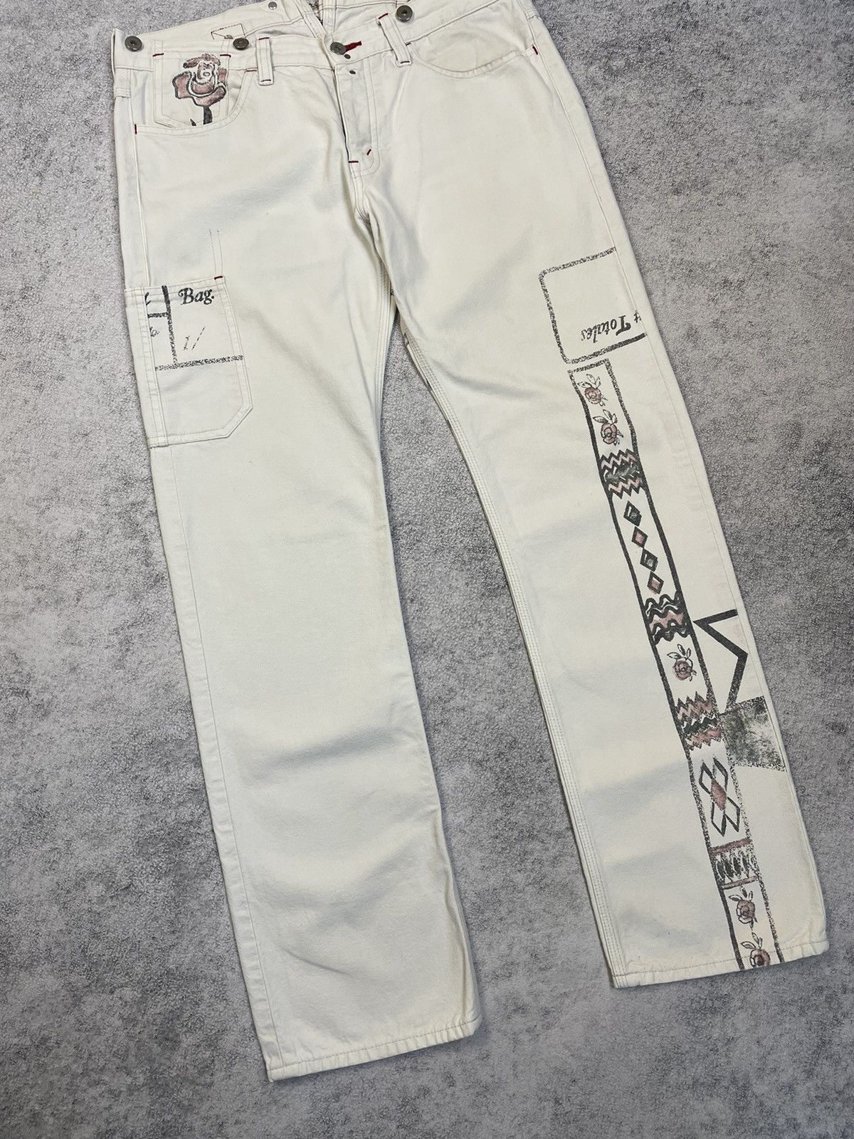 Comme des Garcons × Junya Watanabe Comme Des Garcons x Junya Watanabe S/S08 printed work pants Size US 34 / EU 50 - 3 Thumbnail