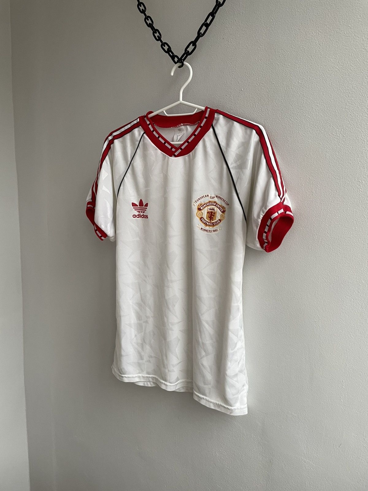 Adidas Manchester United 1990 1991 Soccer Football Jersey Shirt Size US S / EU 44-46 / 1 - 2 Thumbnail