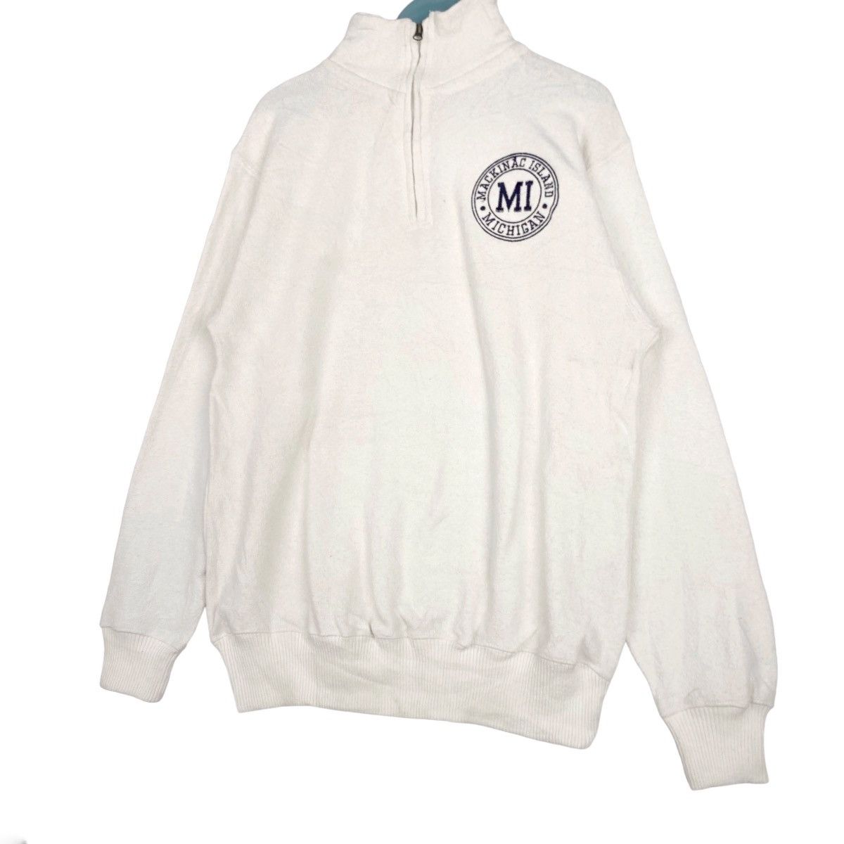 Pacific and Co. × Vintage Vintage Pacific Co Small Embroidered Logo Quater Zip Size US XL / EU 56 / 4 - 2 Thumbnail