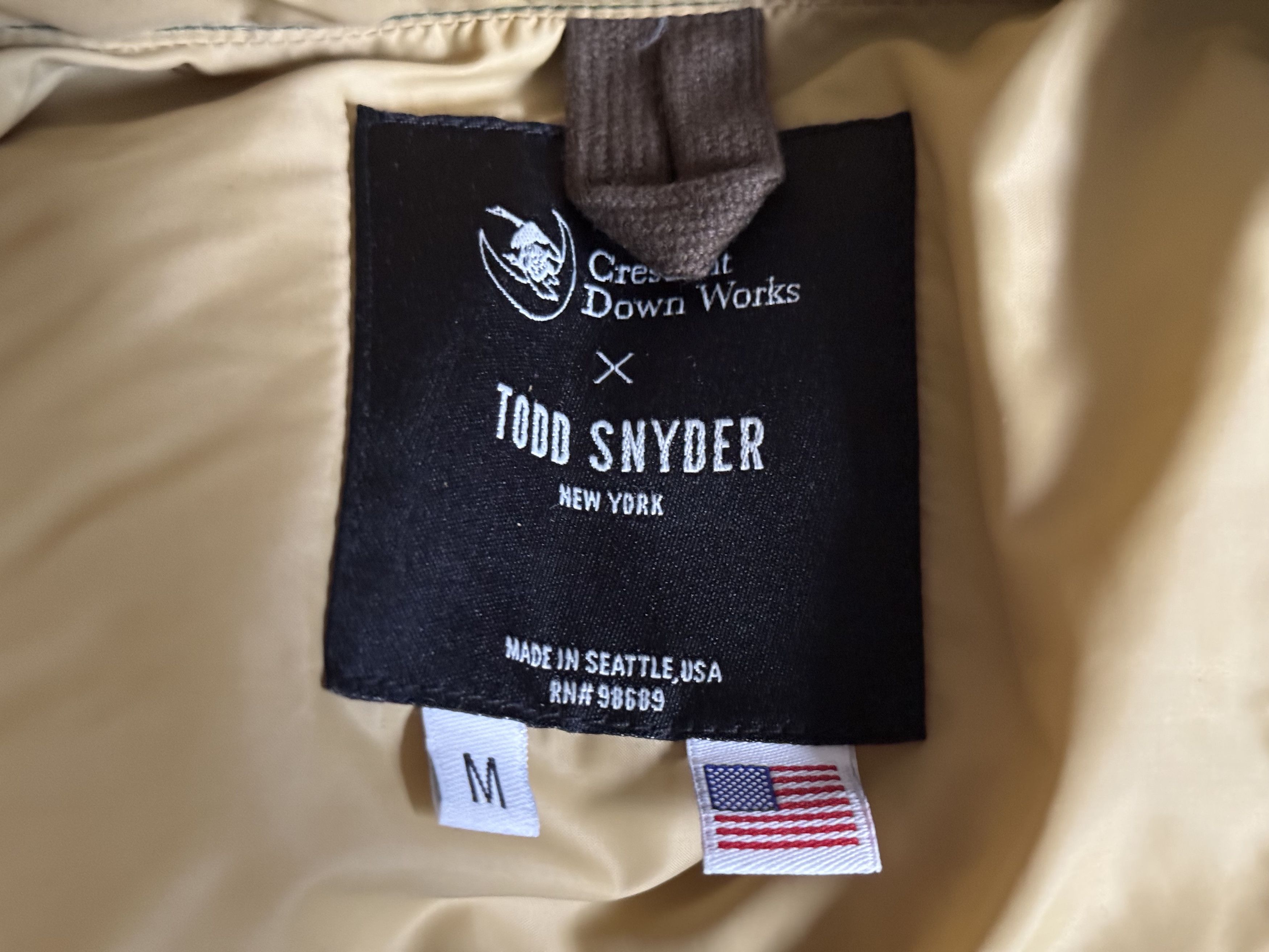 Crescent Down Works Crescent Down Works x Todd Snyder Olive Nylon Jacket $798 Size US M / EU 48-50 / 2 - 4 Thumbnail