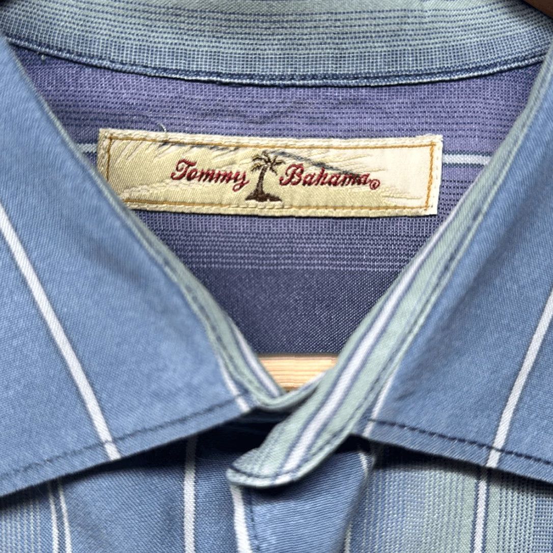 Tommy Bahama VINTAGE Tommy Bahama Shirt XL Men Long Sleeve Purple Blue Striped 100% Tencel Lyocell Button-Up Size US XL / EU 56 / 4 - 4 Thumbnail