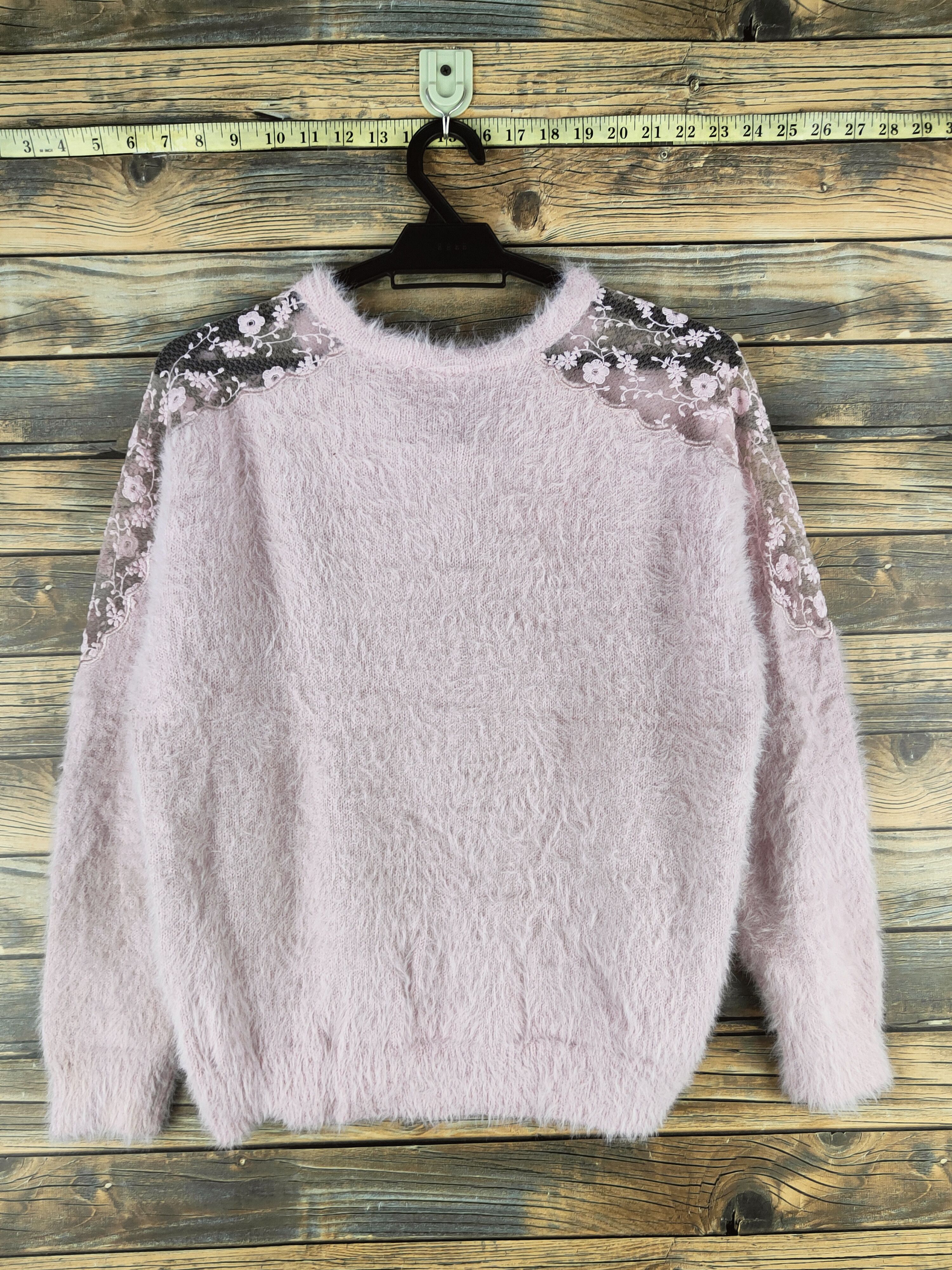 Japanese Brand DL Ingni Light Purple Fur Mohair Knitwear #46-552 Size M / US 6-8 / IT 42-44 - 7 Thumbnail