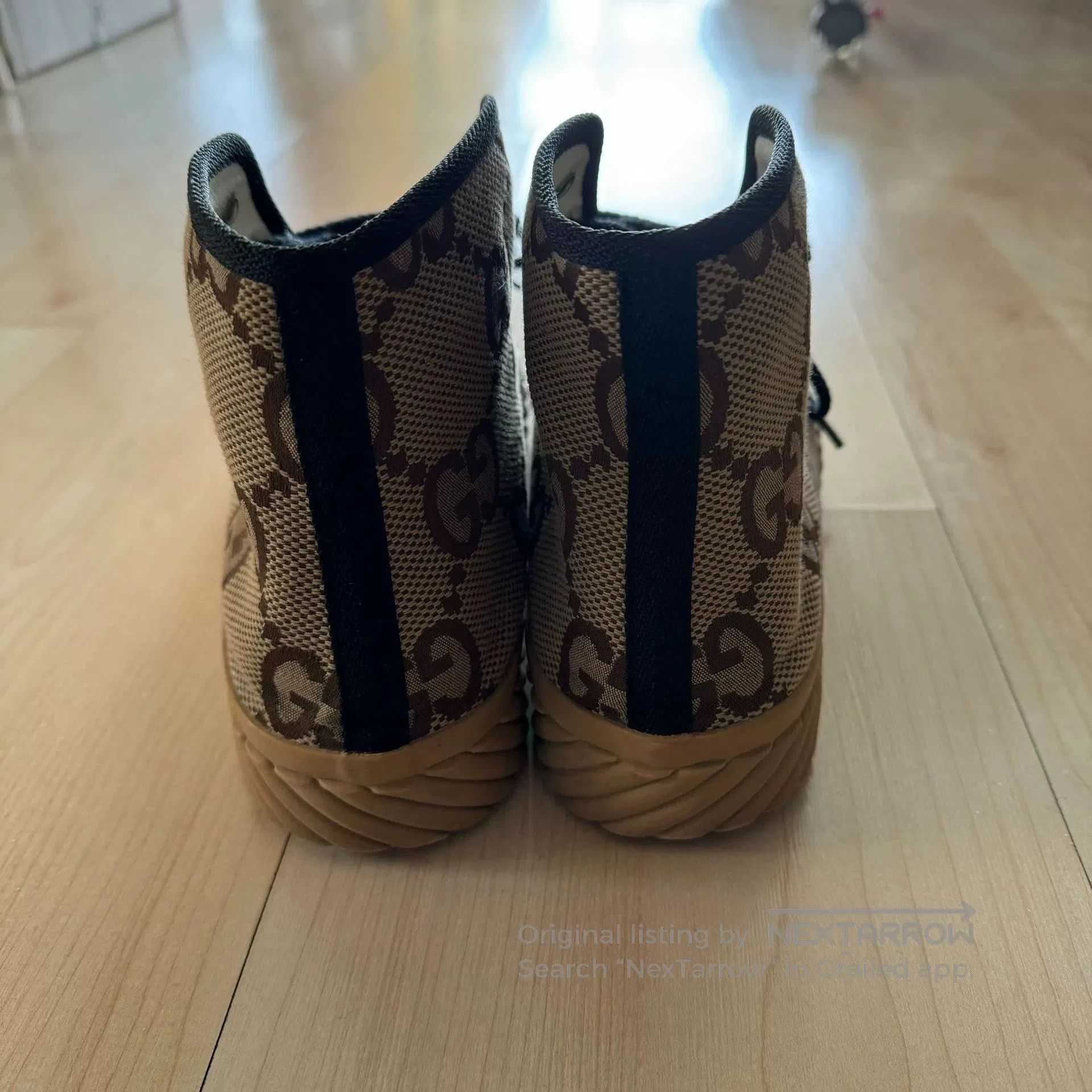 Gucci Gucci Monogram Print High-Top Canvas Shoes. Size US 10 / EU 43 - 3 Thumbnail