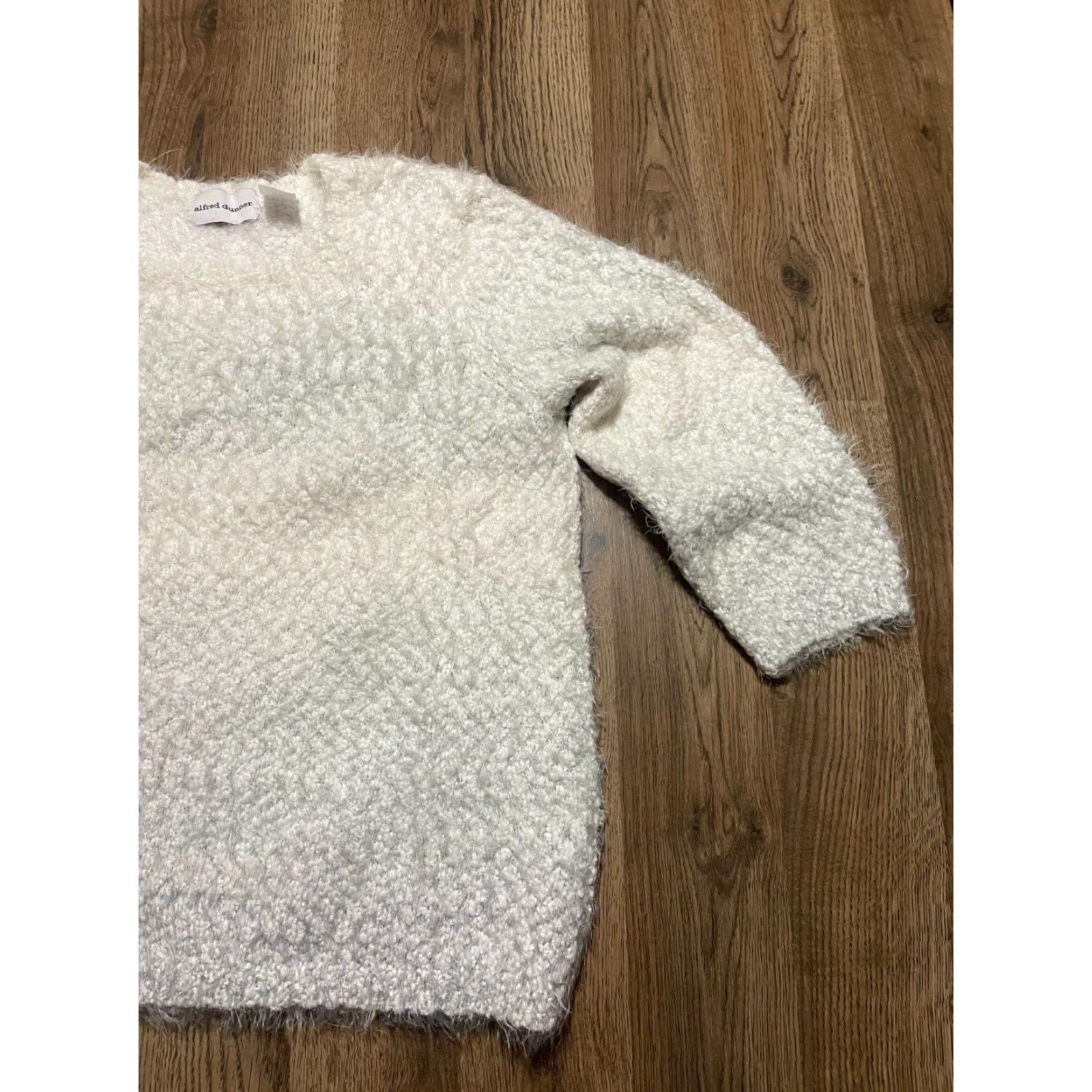 Vintage Alfred Dunner Sweater Womens Size XL White Blue Long Sleeve Pullover Woman Pullover Casual Size XL / US 12-14 / IT 48-50 - 4 Thumbnail
