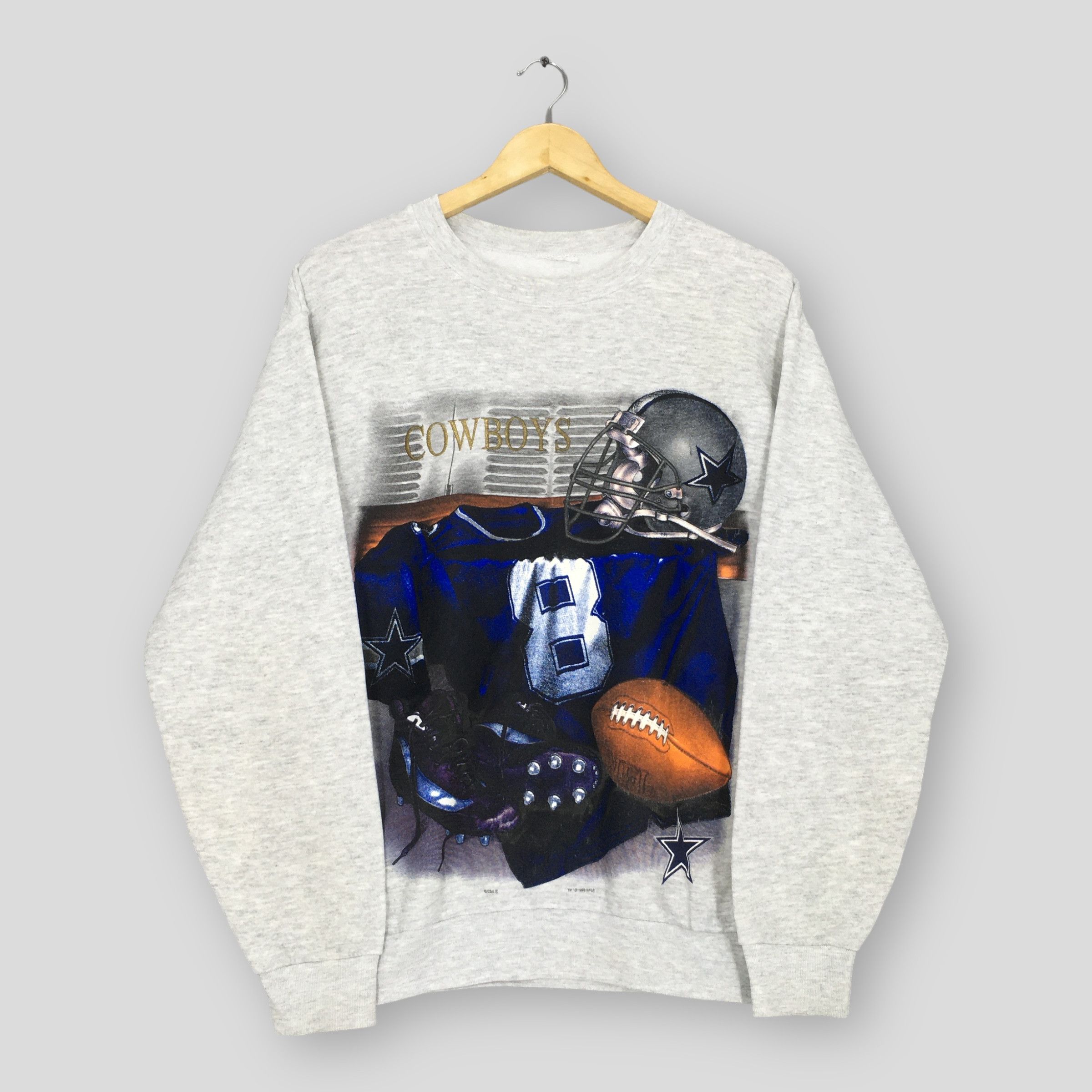 NFL × Vintage RARE Vintage 90s Dallas Cowboys Nfl Sweatshirt Large Size US L / EU 52-54 / 3 - 1 Thumbnail