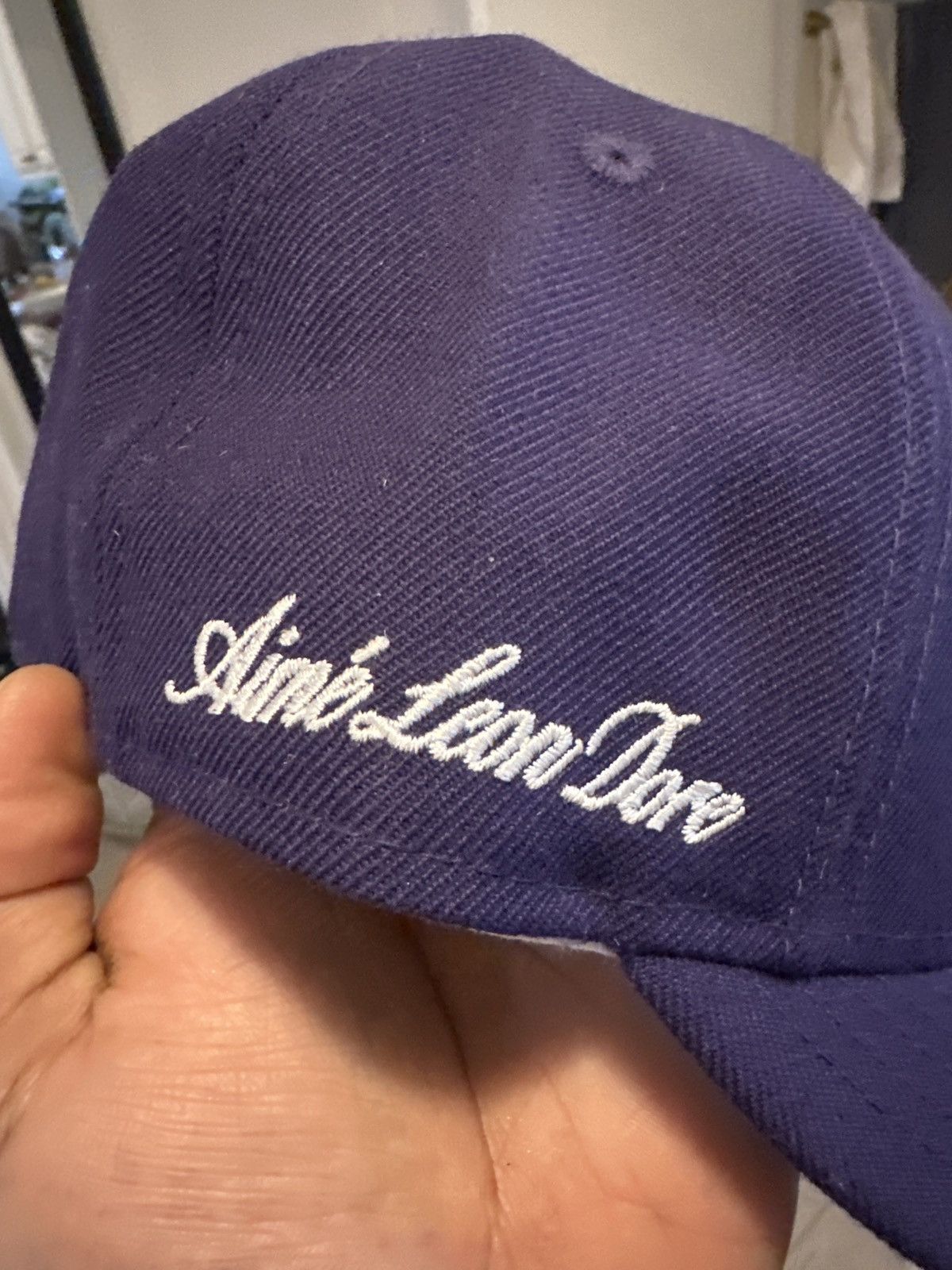 Aime Leon Dore × New Era Purple Chainstitch Yankee Cap Hat 7 1/4 2020 😈 Size ONE SIZE - 3 Thumbnail