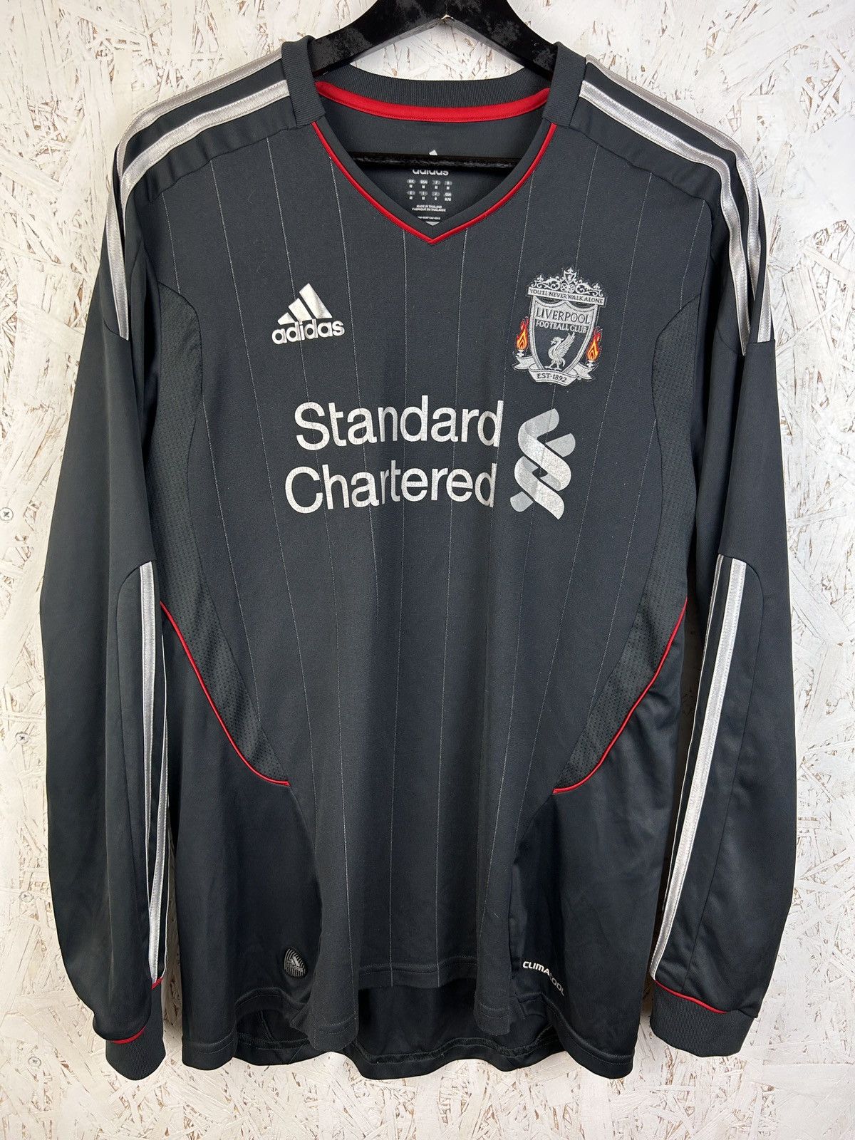 Adidas Vintage Adidas Liverpool #4 Meireles 2011/12 Away LS Jersey Size US M / EU 48-50 / 2 - 5 Thumbnail