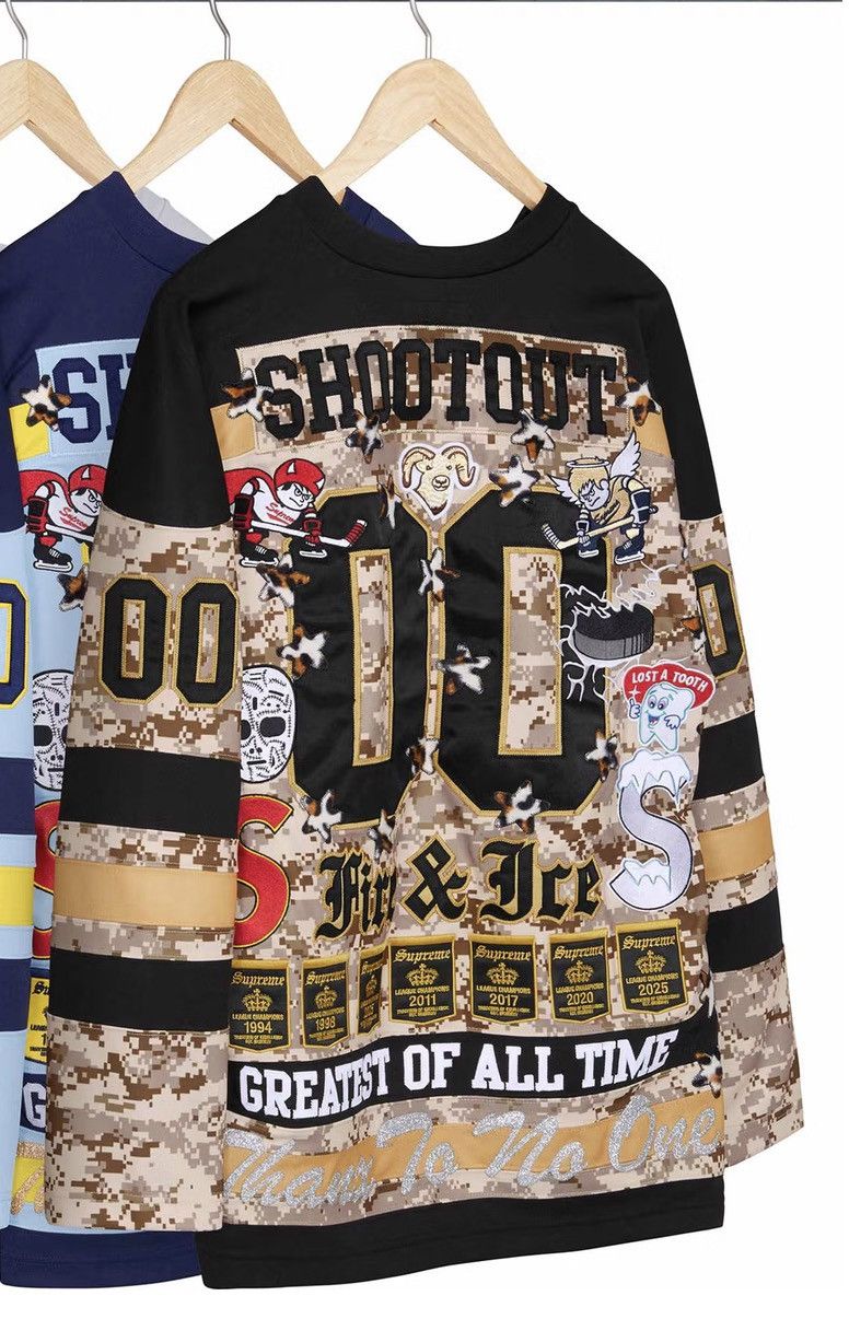 Supreme Supreme Fire & Ice Hockey Jersey embroidery digi camo small Size US S / EU 44-46 / 1 - 1 Thumbnail