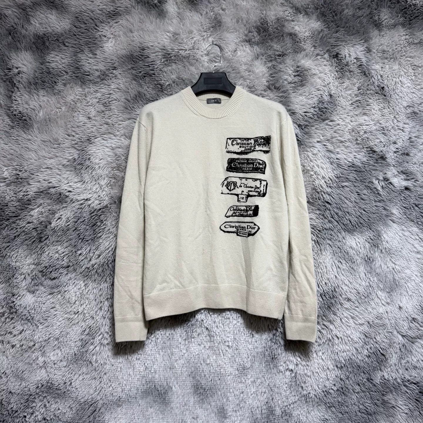 Dior Dior Logo Embroidery Wool Sweater Size US S / EU 44-46 / 1 - 1 Thumbnail