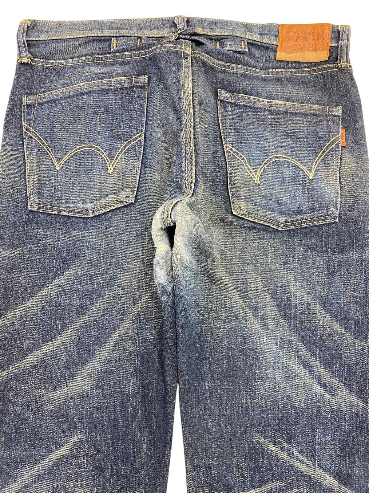 Edwin Edwin X Selvage Faded Blue Wash Straight Cut Style Jeans Size US 35 - 4 Thumbnail