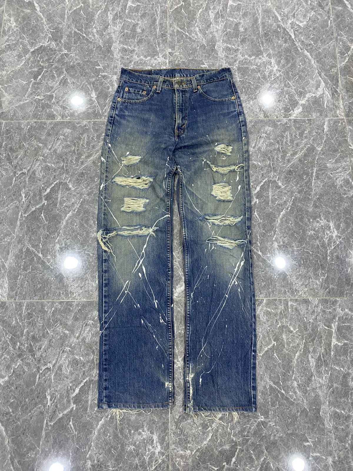 Levi's Vintage Clothing Vintage Levi’s 519 Distressed Denim Jeans Size US 30 / EU 46 - 1 Thumbnail