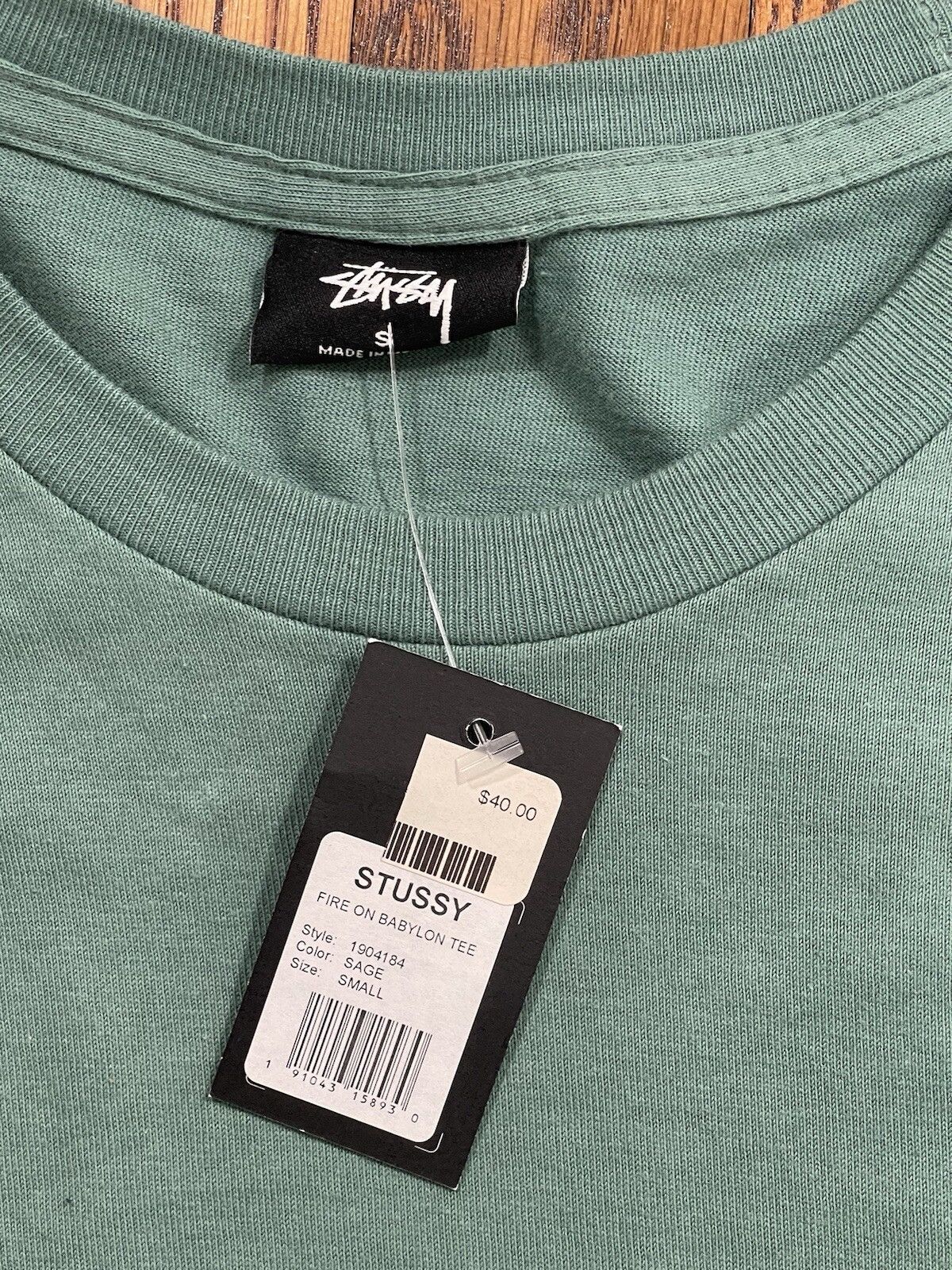 Stussy Stussy Fire On Babylon Tee Classic Photo Green Men’s Size S Size US S / EU 44-46 / 1 - 6 Thumbnail
