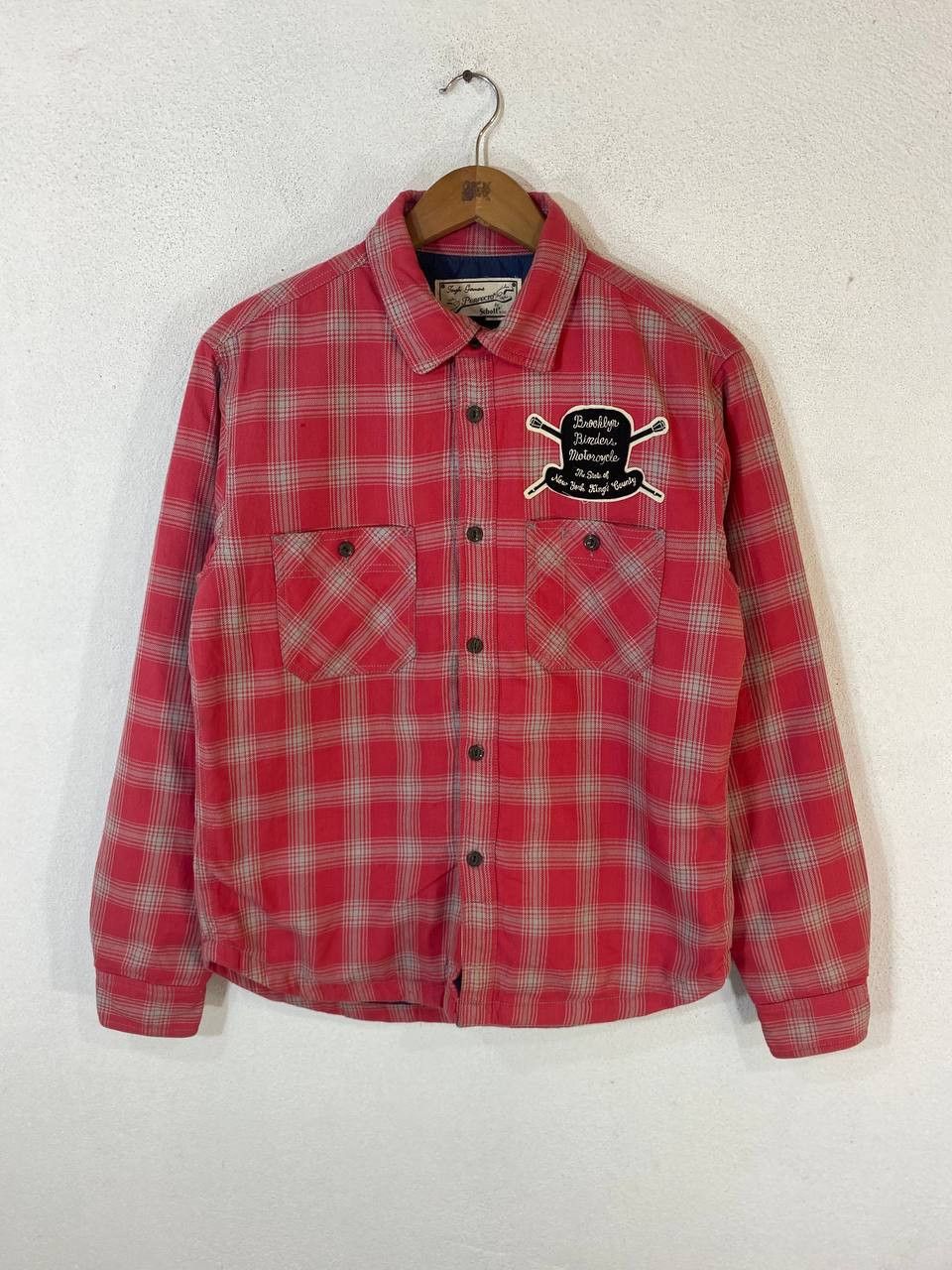 Schott schott perfecto shadow plaid flannel shirt quilted lining Size US S / EU 44-46 / 1 - 1 Thumbnail