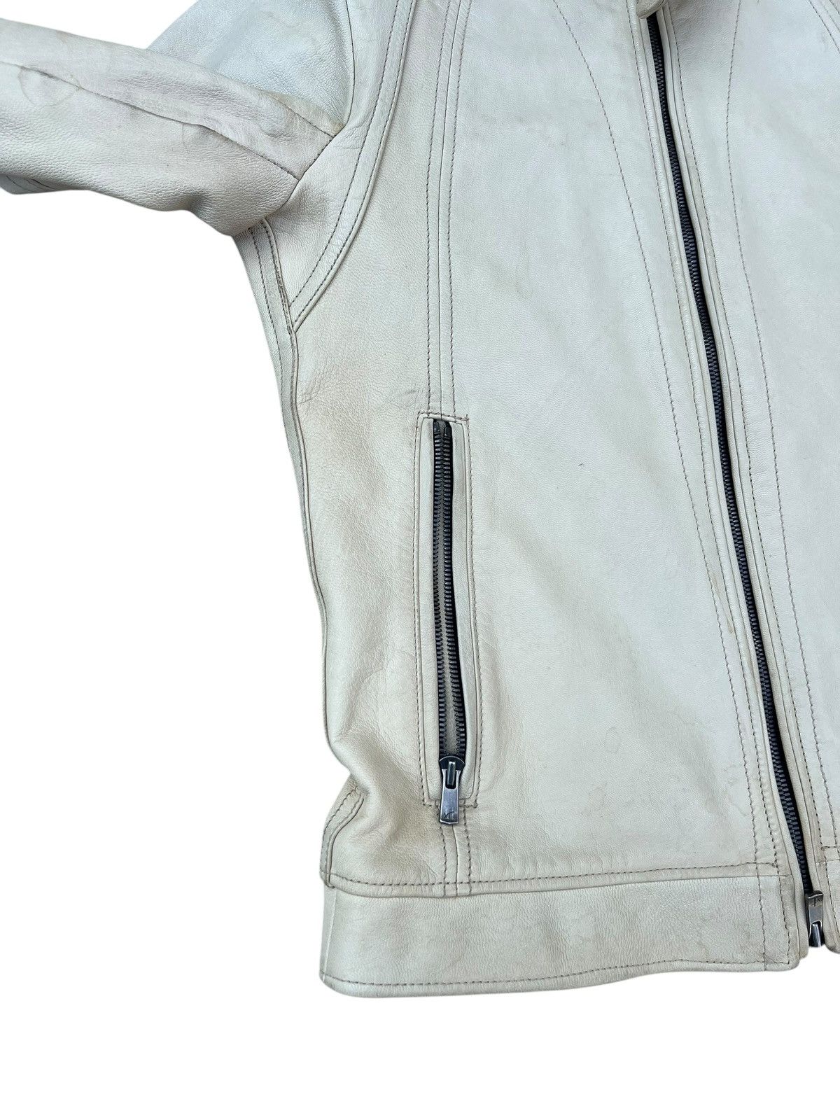 JACKROSE Jackrose Luv Maison Patina Stains Leather Racer Jacket Size US S / EU 44-46 / 1 - 7 Thumbnail