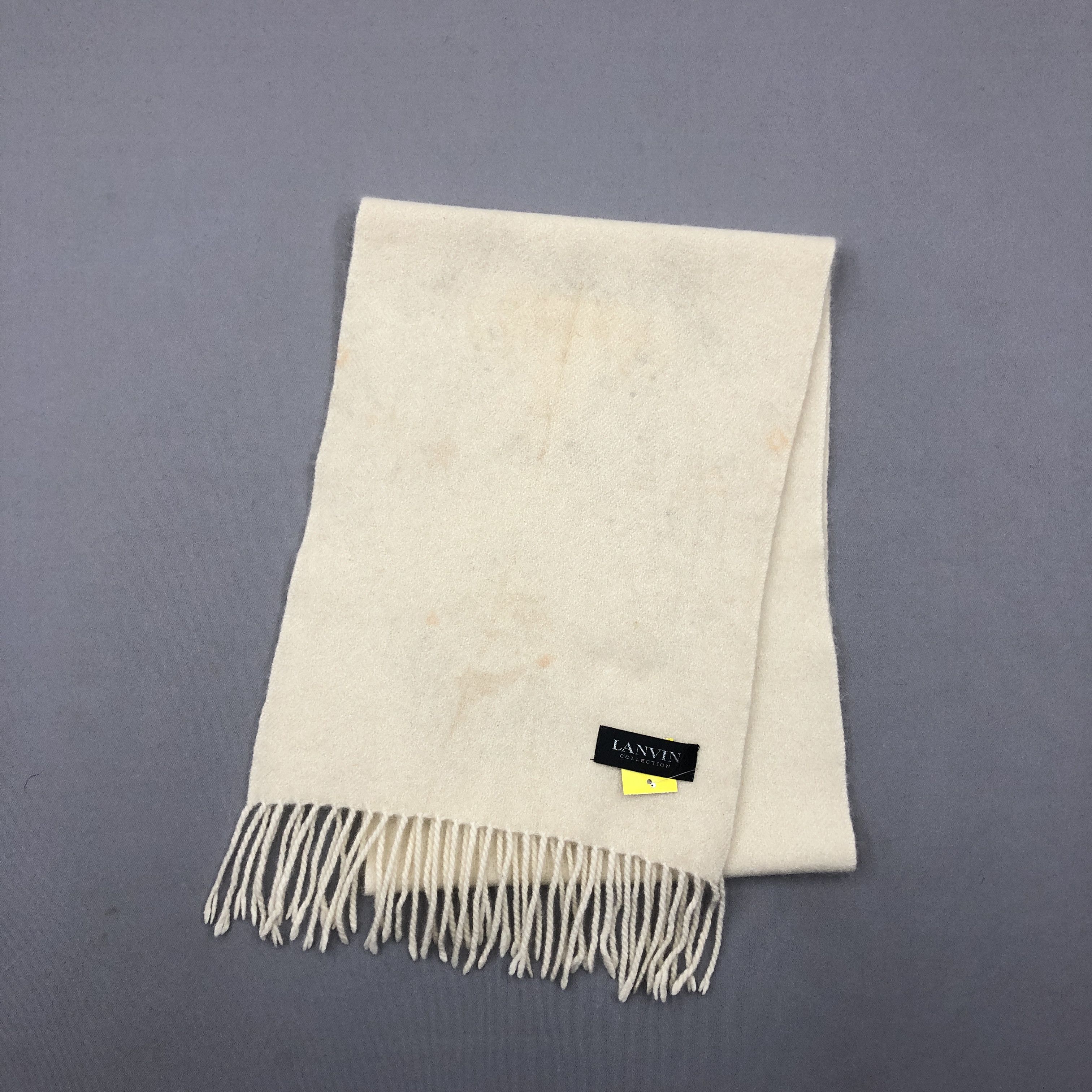 Lanvin Vintage Lanvin Scarf Muffler Wool Cashmere Winter Scarves Size ONE SIZE - 3 Thumbnail
