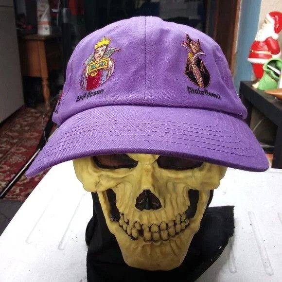 Disney Vintage Disney Parks Mighty Villains Strap Back Hat Cap Size ONE SIZE - 1 Thumbnail