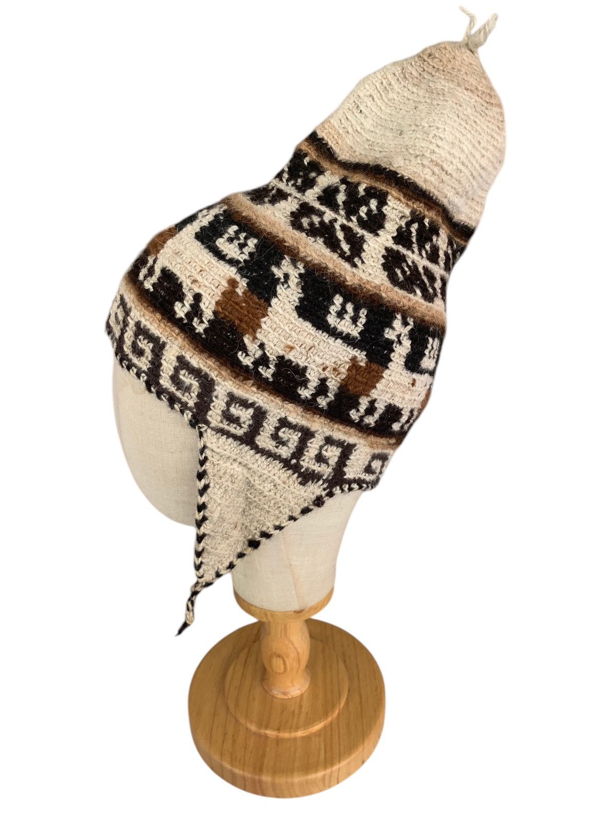Japanese Brand × Kapital × Vintage Hand Made Crochet Wool Alpaca Hippies Winter Session Hats Size ONE SIZE - 2 Thumbnail