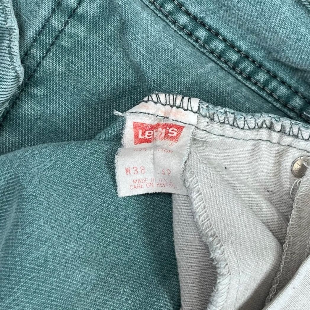 Levi's Vintage 80s Orange Tab Levis Jeans 38x32 Relaxed Ocean Green Size US 38 / EU 54 - 5 Thumbnail