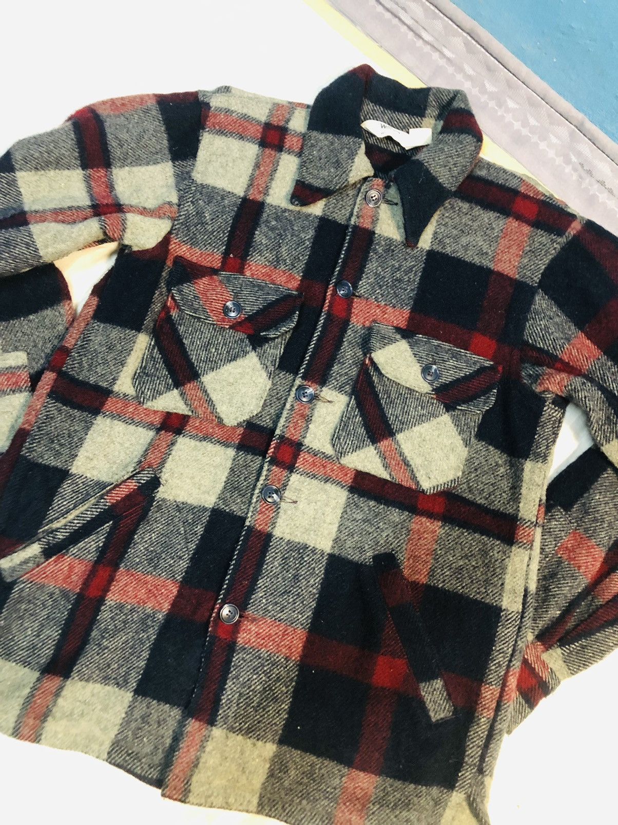 Vintage × Woolrich Woolen Mills Woolrich Button Shirt (7) Size US S / EU 44-46 / 1 - 3 Thumbnail