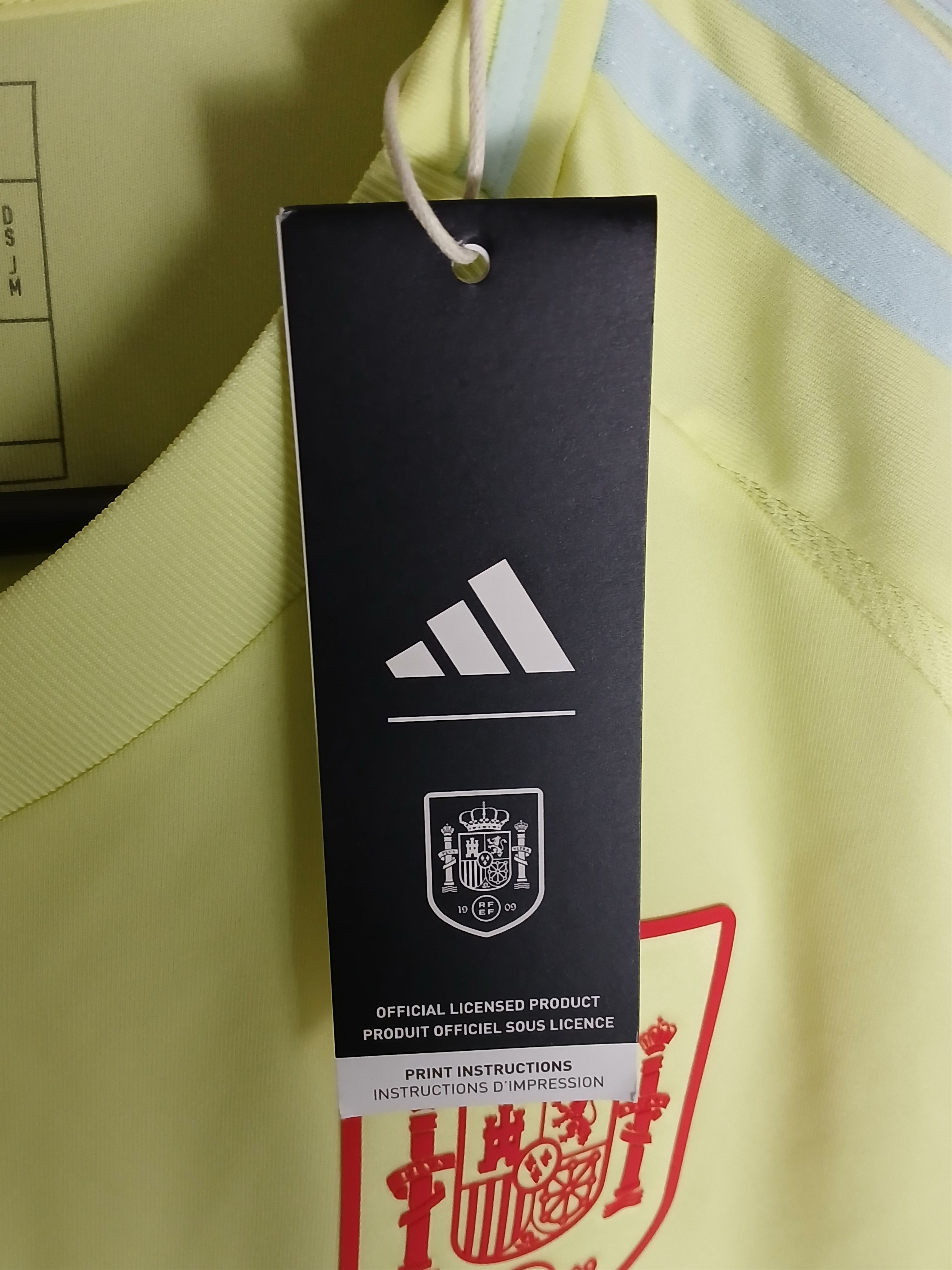 Adidas Spain National Team 24/25 Away Football Jersey T-Shirt Size US S / EU 44-46 / 1 - 11 Thumbnail