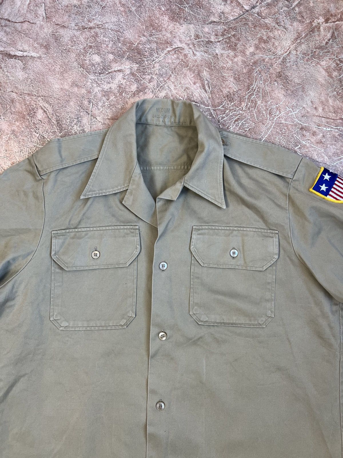 Other Vintage US Army Quarter Shirt Khaki military Size US M / EU 48-50 / 2 - 5 Thumbnail