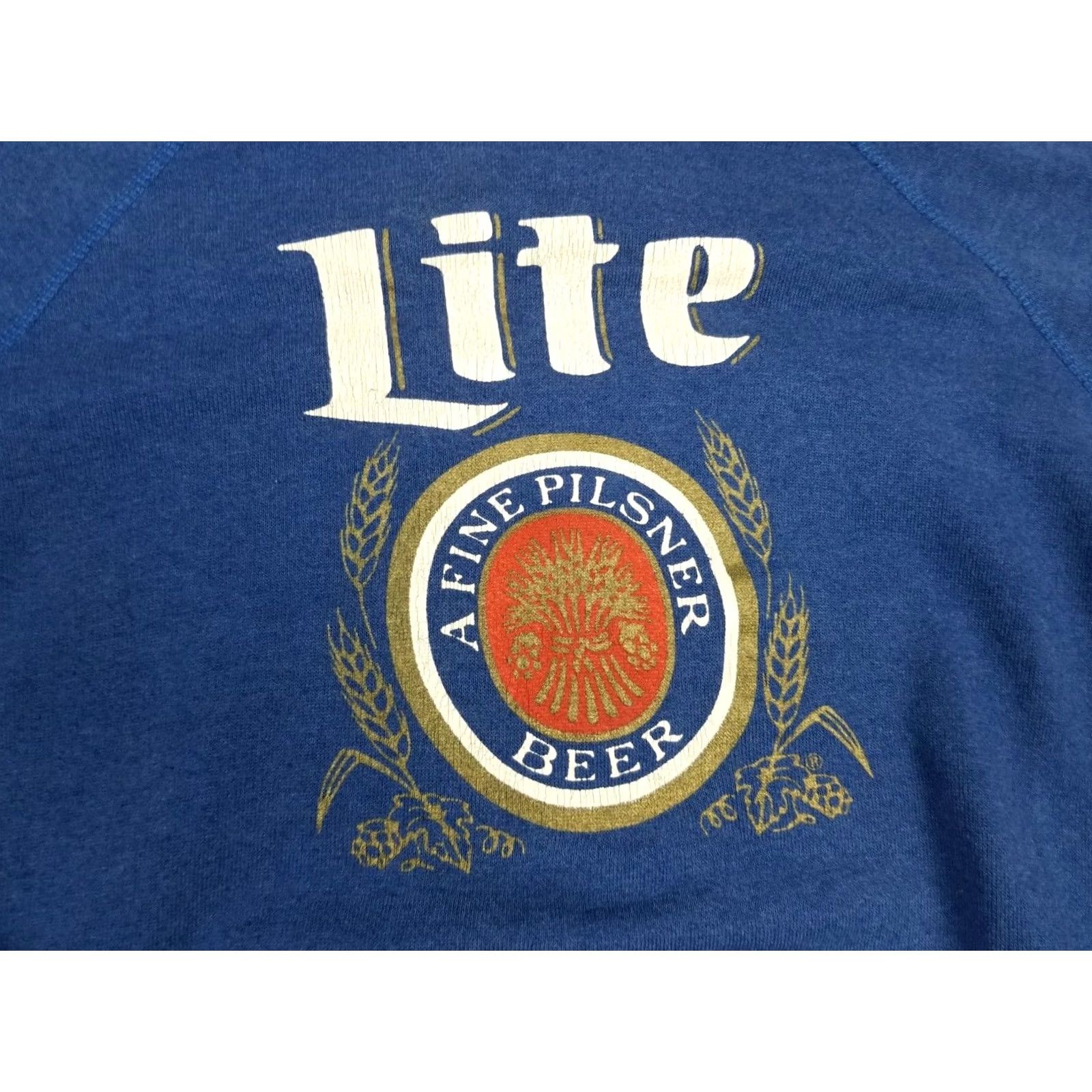 Vintage VINTAGE 80' PILSNER LIGHT BEER PROMO BLUE HOODY HOODIE SWEATSHIRT XLARGE SHIRT Mens Size US XL / EU 56 / 4 - 2 Thumbnail