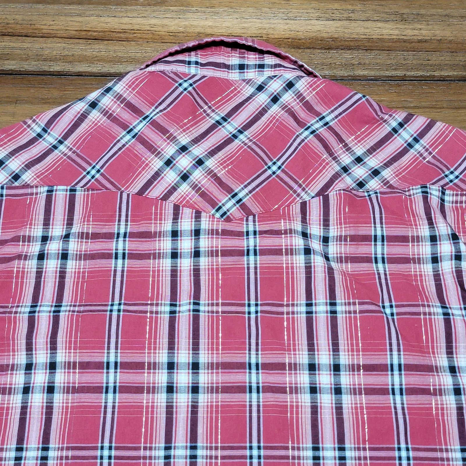 Wrangler Wrangler Red Plaid Western Shirt Pearl Snaps - Size 2XL Size US XXL / EU 58 / 5 - 4 Thumbnail