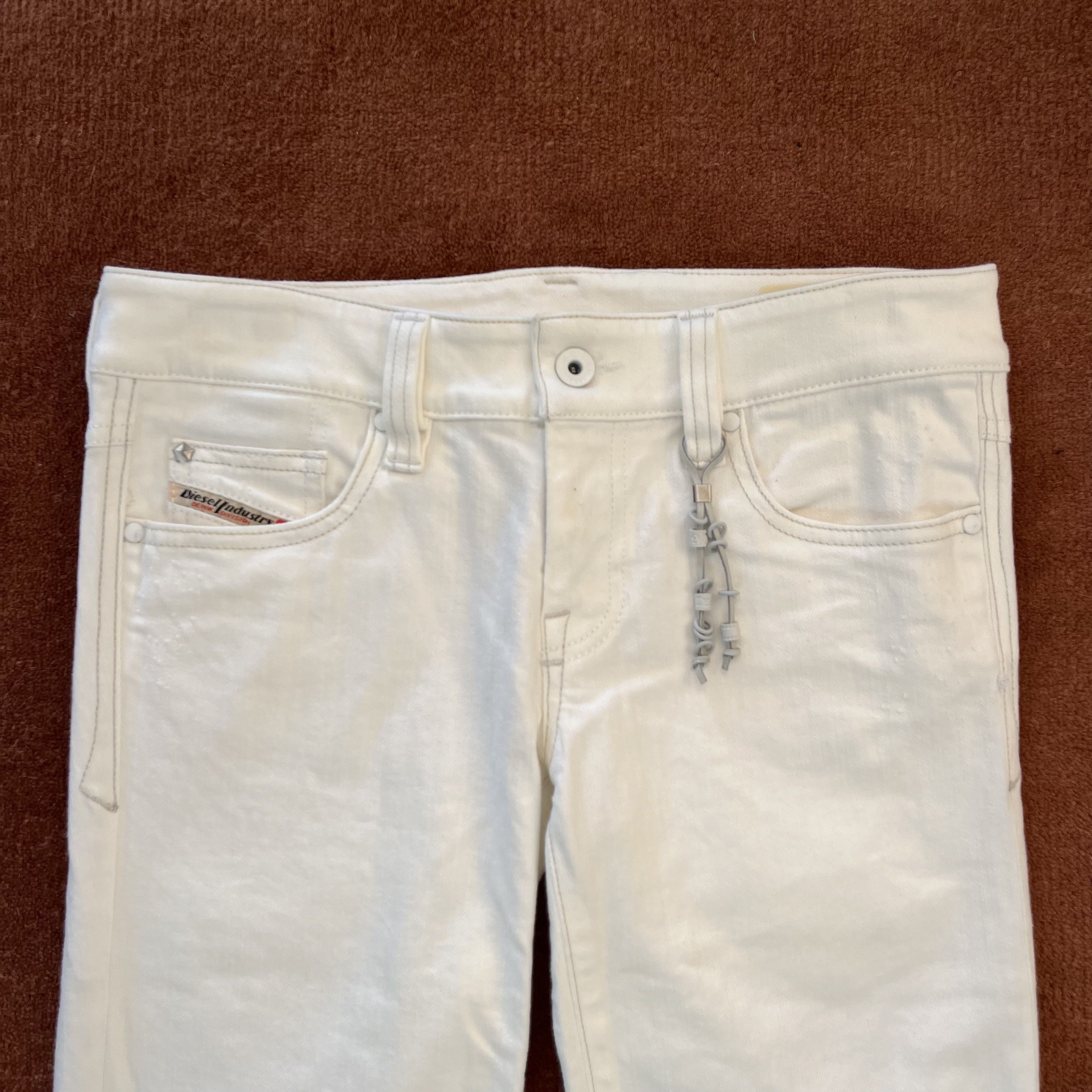 Diesel Diesel White Denim Flares Sample Size US 28 / EU 44 - 4 Thumbnail