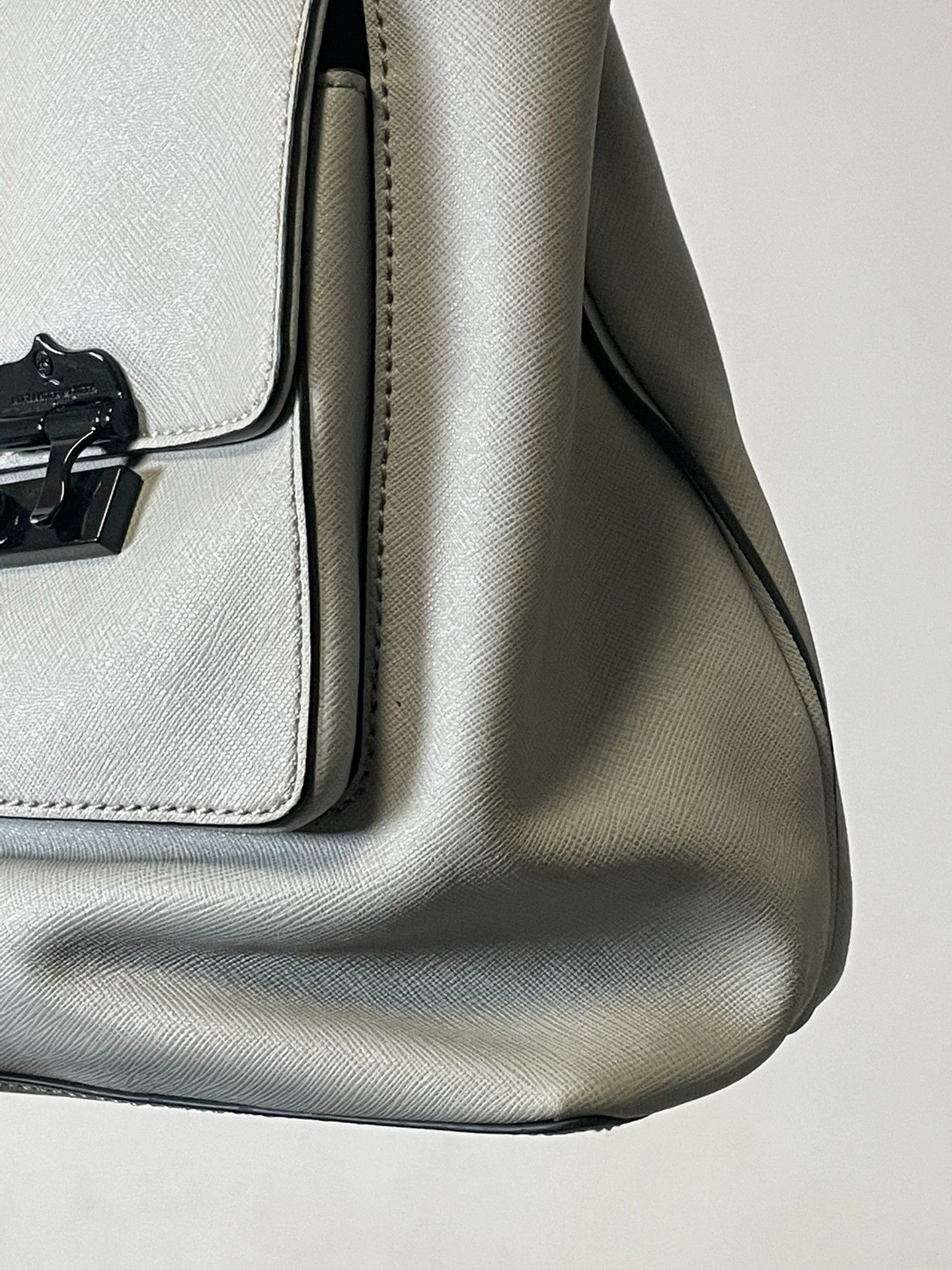 Alexander McQueen AMQ Silver Moon Gray Tote Minimalist Practical Size ONE SIZE - 6 Thumbnail