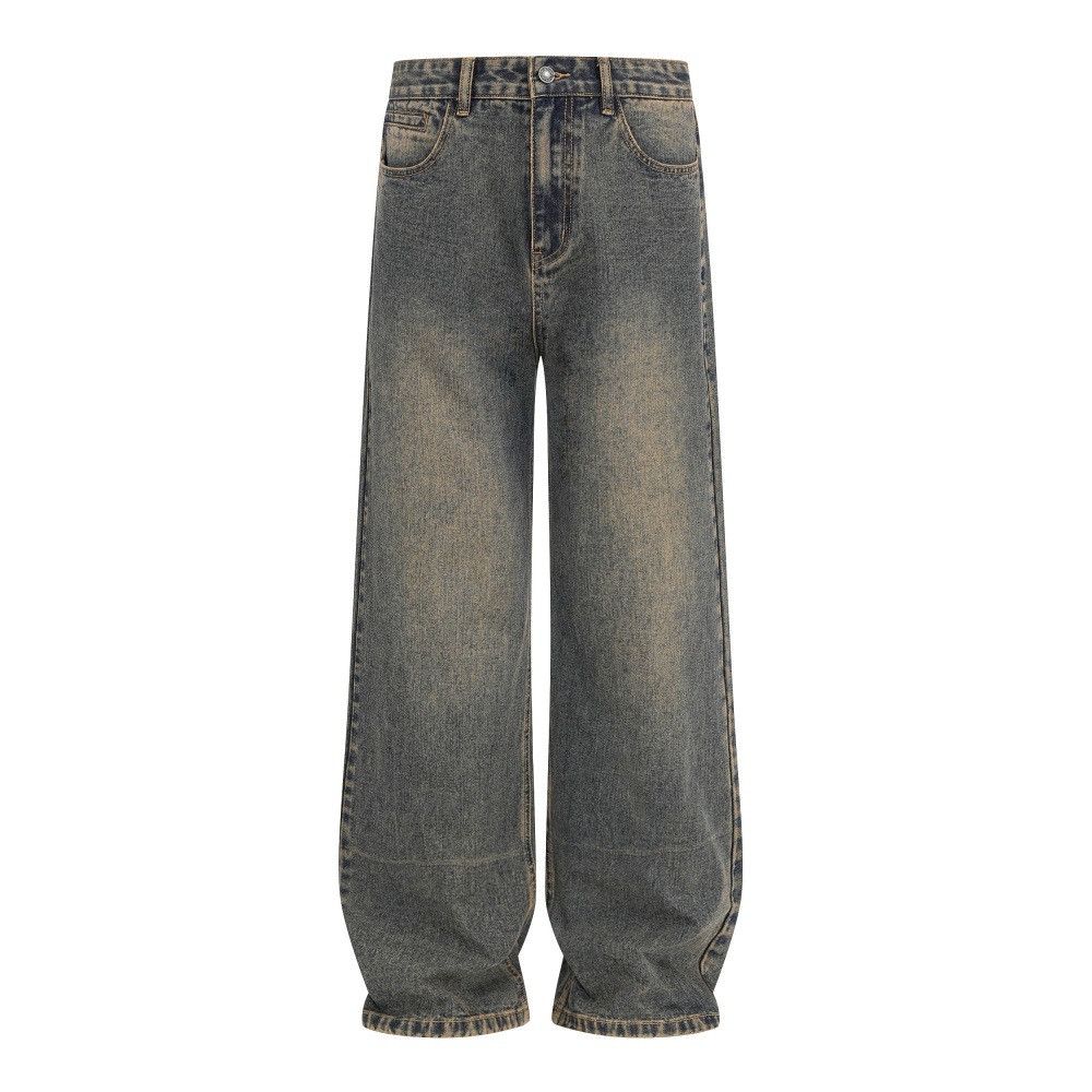 Vintage American retro washed distressed jeans for men Size US 32 / EU 48 - 1 Thumbnail