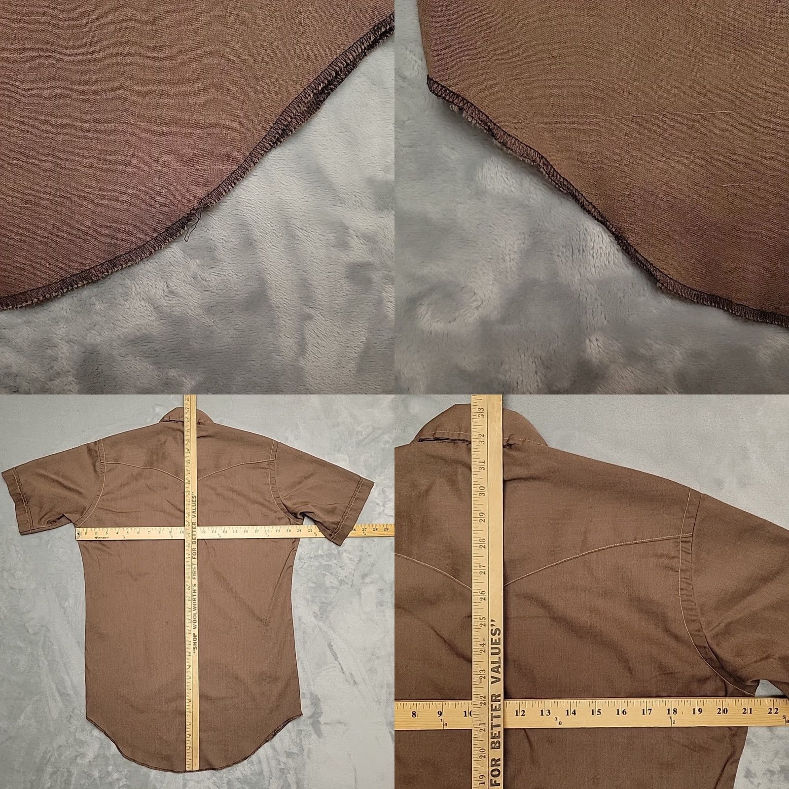 Wrangler VINTAGE Wrangler Shirt Men M Brown Western Pearl Snap Long Sleeve Rodeo Made in USA Cowboys Outdoors Western 70s Size US M / EU 48-50 / 2 - 8 Thumbnail