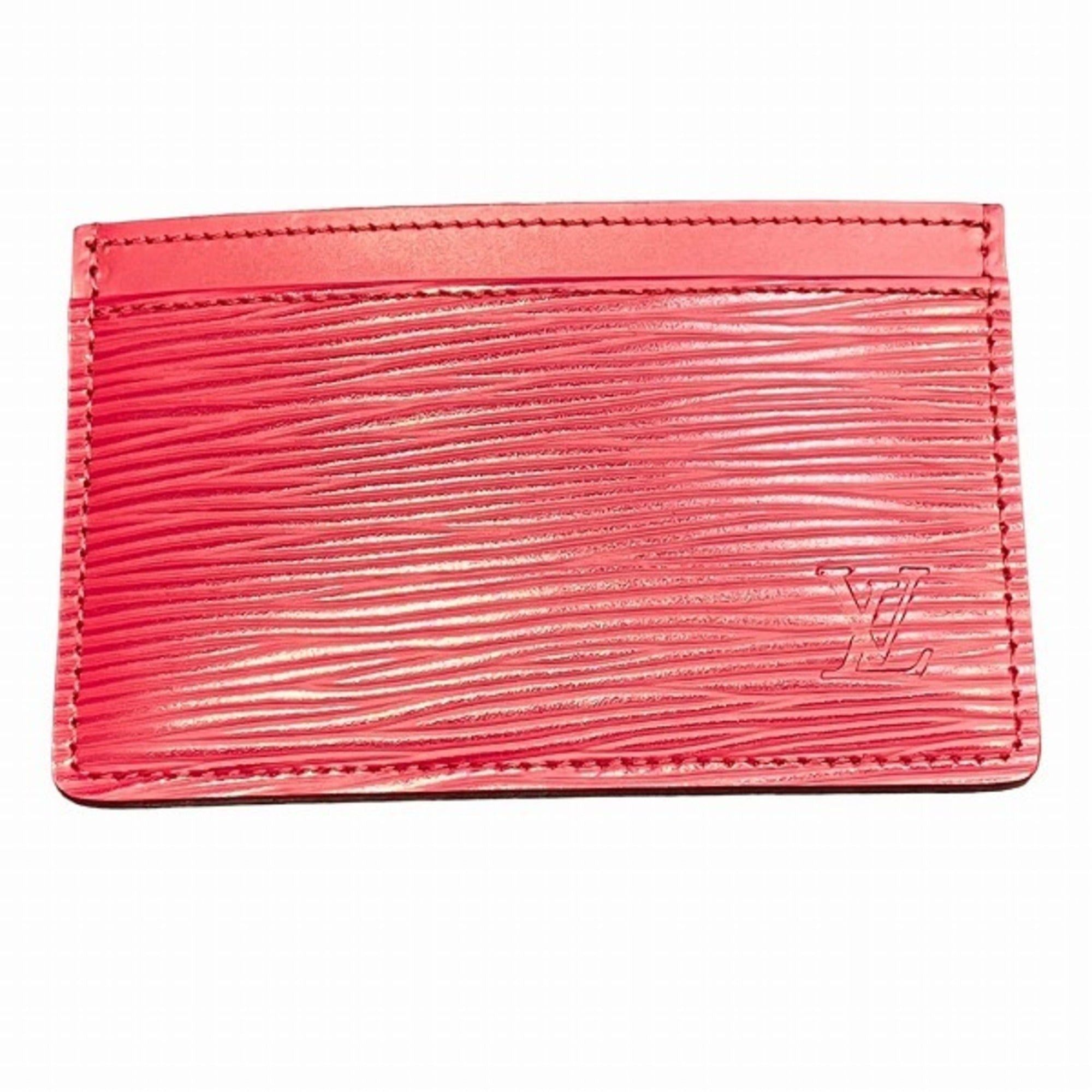 image of Louis Vuitton Epi Portocart Sample M60327 Brand Accessories Pass Case Women's in Red