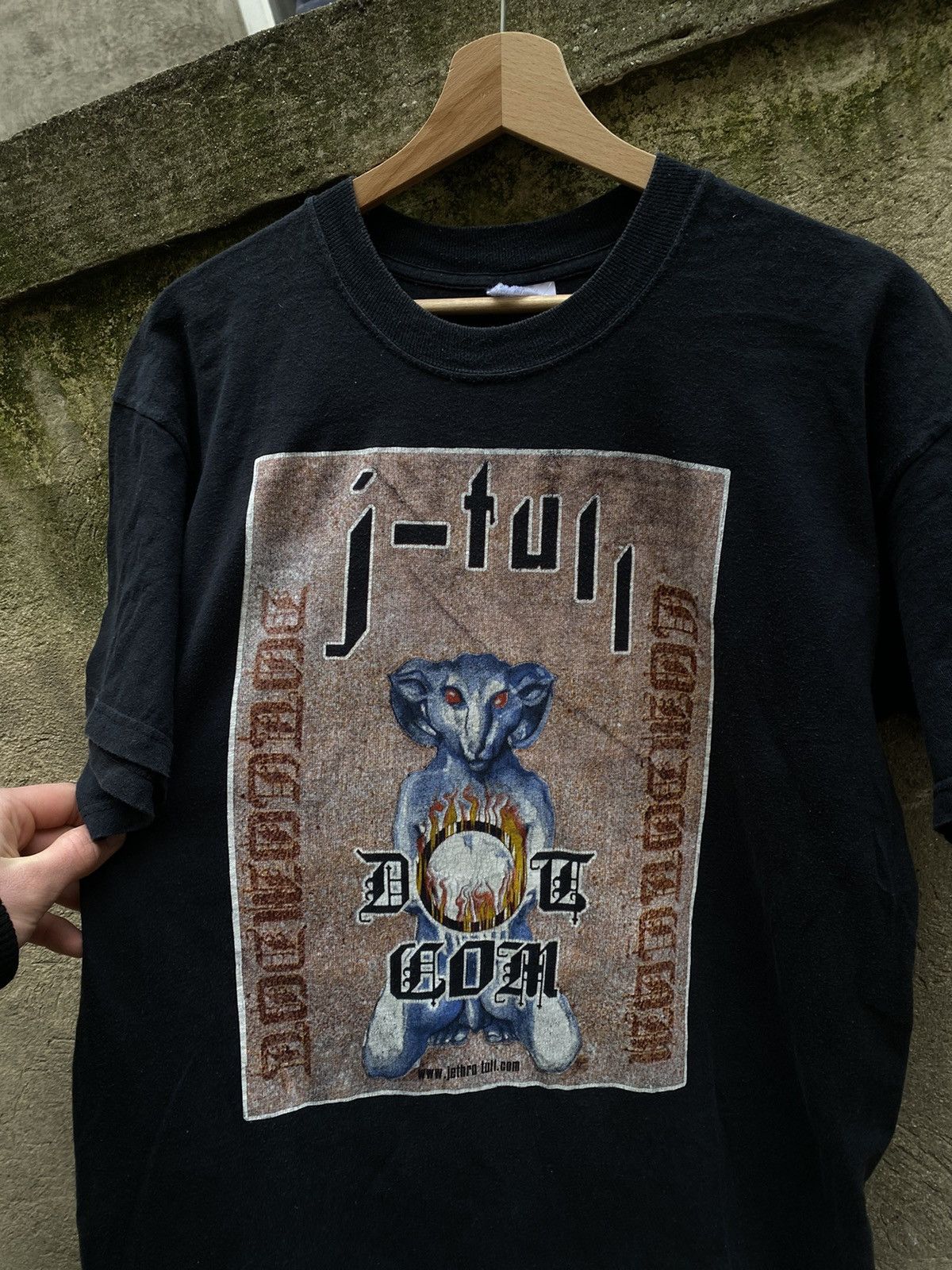 Vintage Vintage J-Tull Black Metal Rock T-Shirt Size US L / EU 52-54 / 3 - 5 Thumbnail