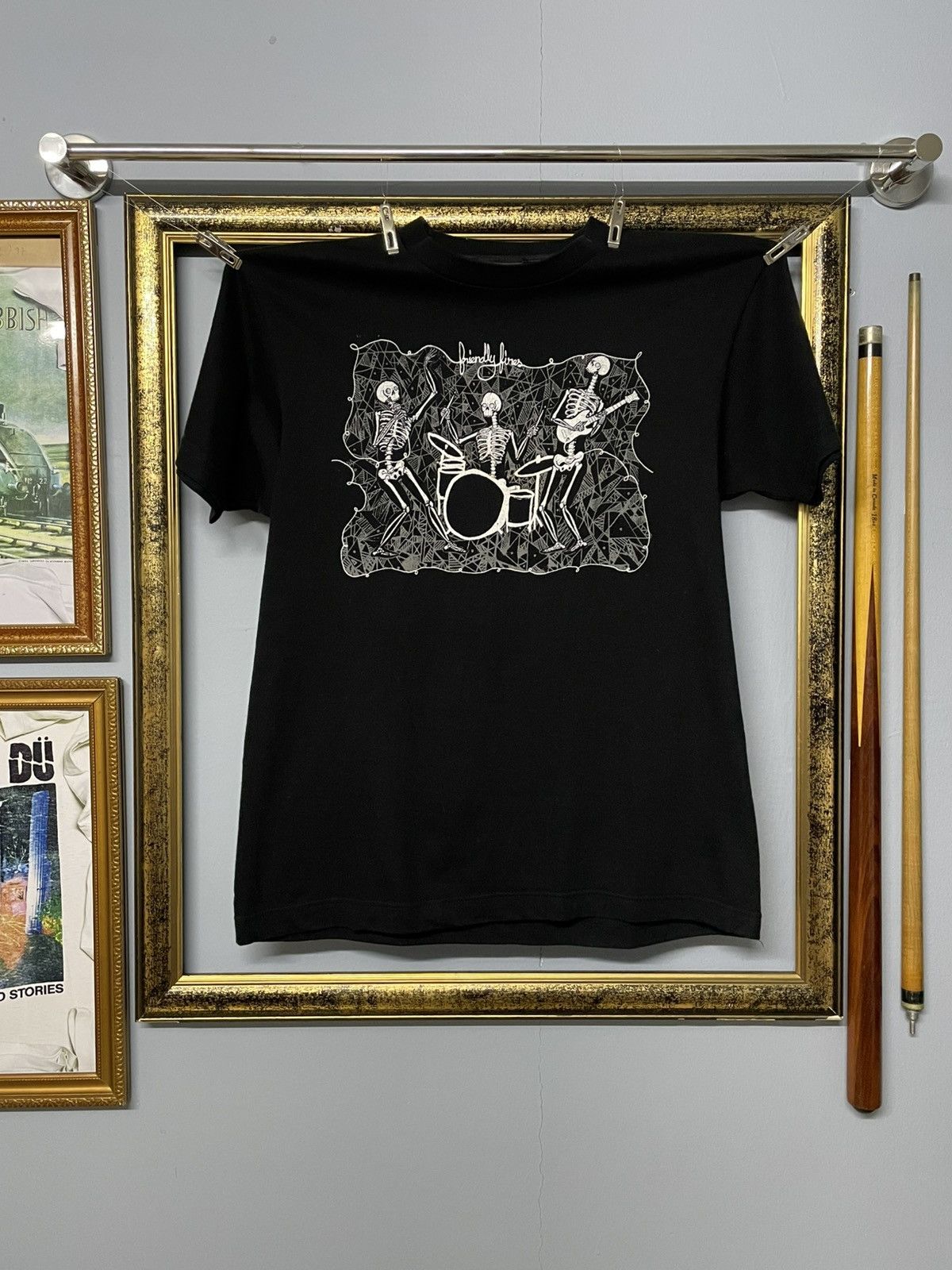 Band Tees Vintage Original Friendly Fires Skeleton Indie Rock Band Size US M / EU 48-50 / 2 - 1 Thumbnail