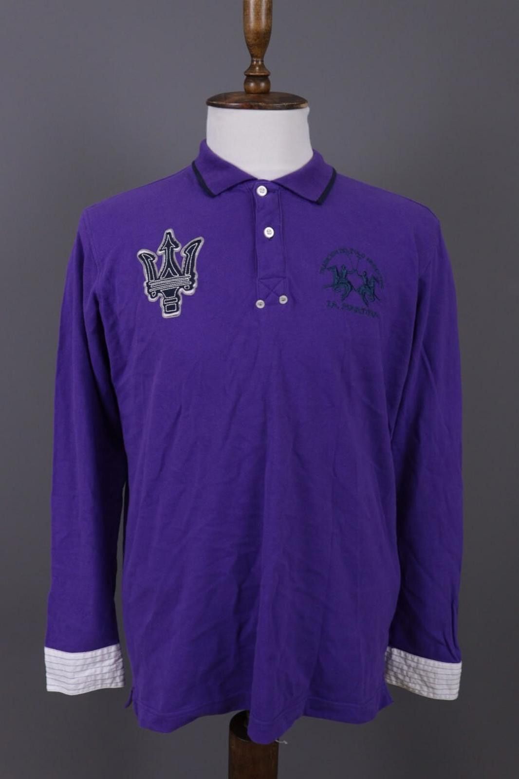 La Martina La Martina Buenos Aires Maserati Purple Polo Shirt Size XL Size US XL / EU 56 / 4 - 1 Thumbnail