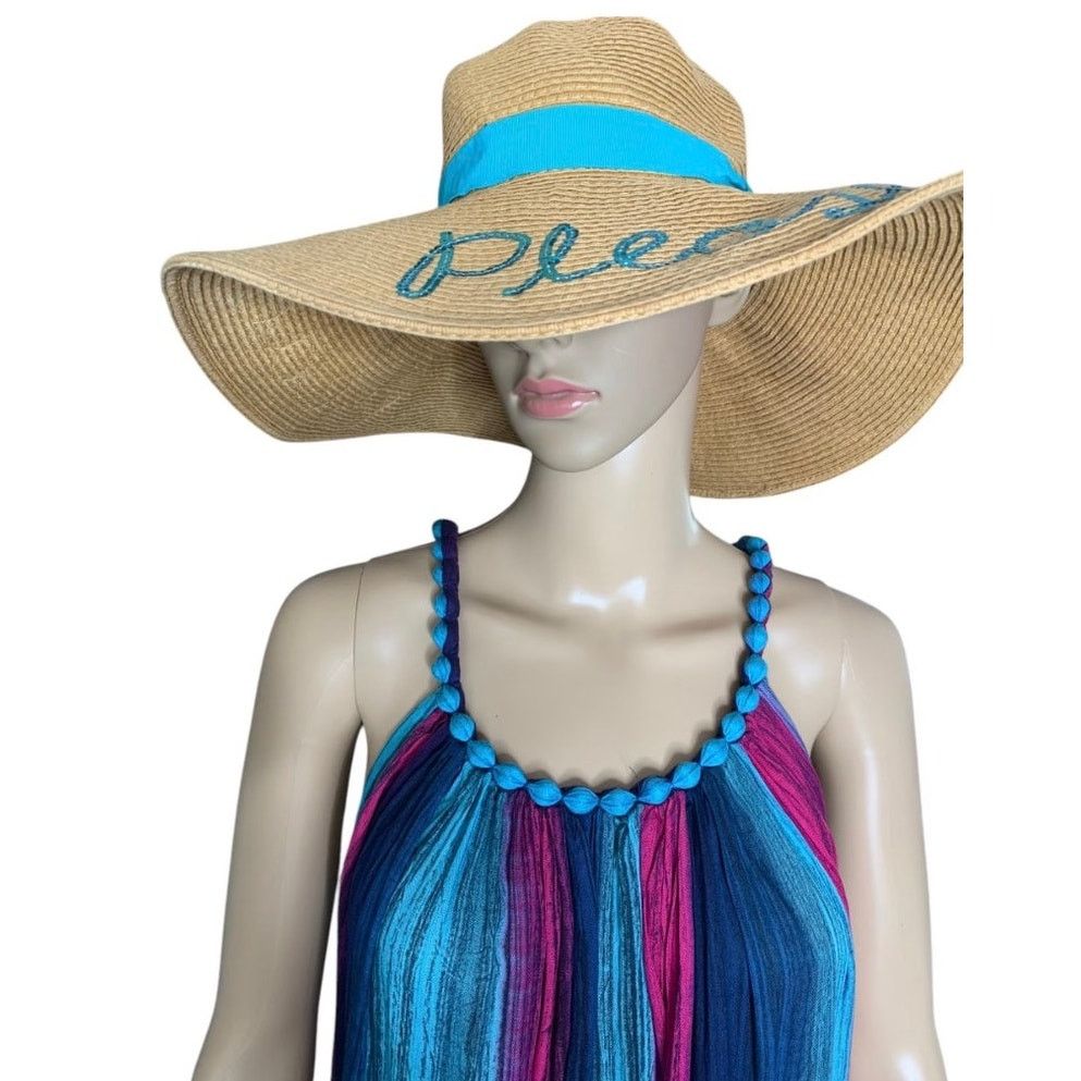 Handmade Vintage Hand Made Midi Summer Boho Tank Dress Women One Size Size ONE SIZE - 2 Thumbnail