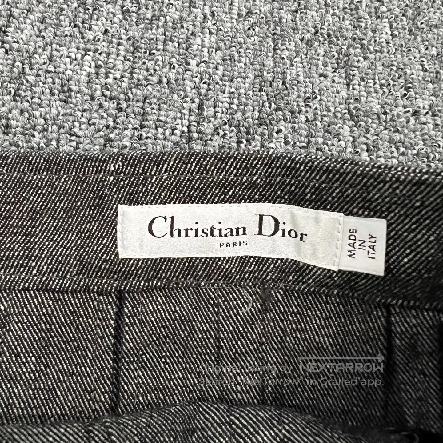 Dior Dior SIZE 36 Waist adjustment strap; gray short skirt with Size 28" / US 6 / IT 42 - 4 Thumbnail